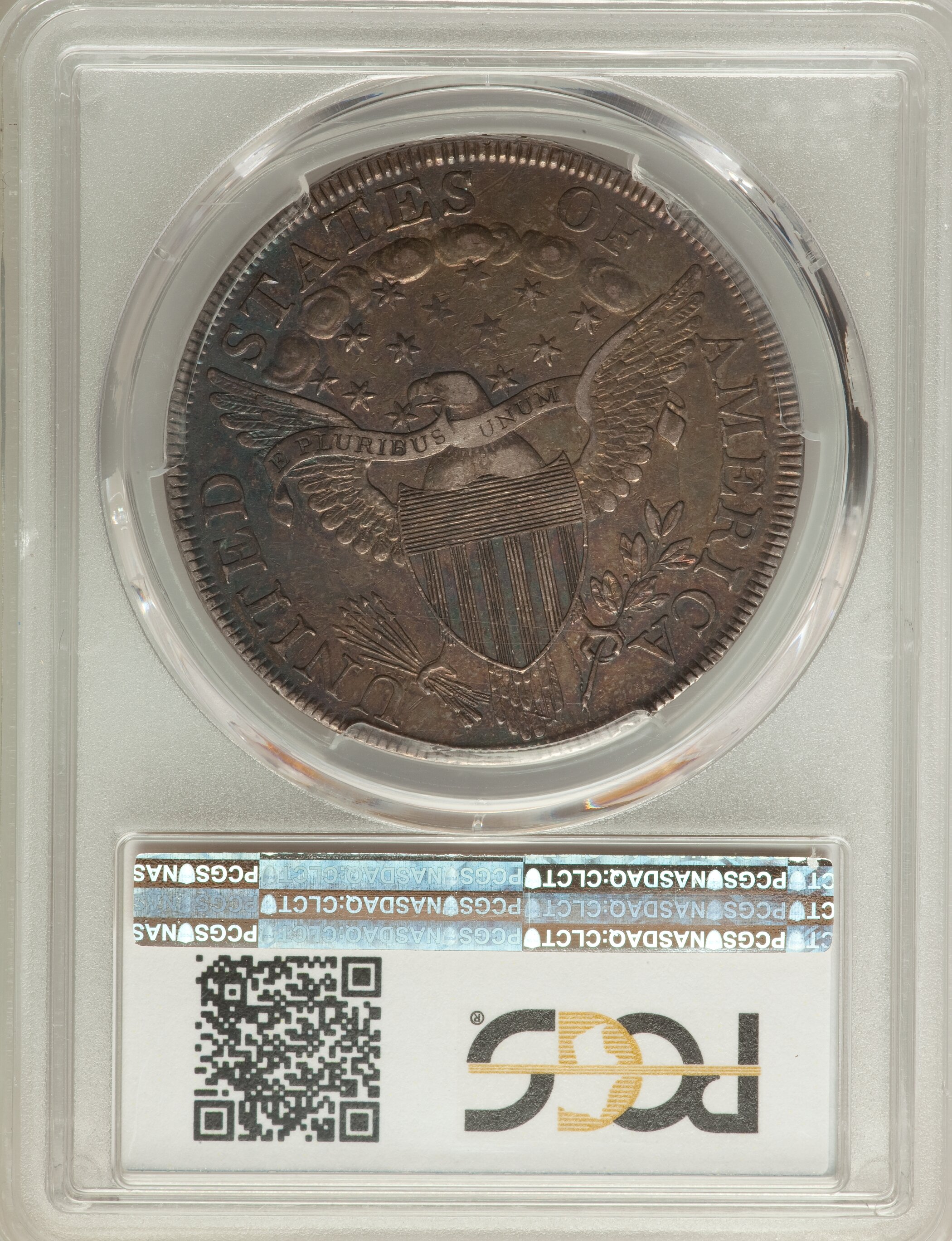 1798 $1  Large Eagle, Pointed 9, Close Date, B-26, BB-114 MS60 CAC thumbnail 10