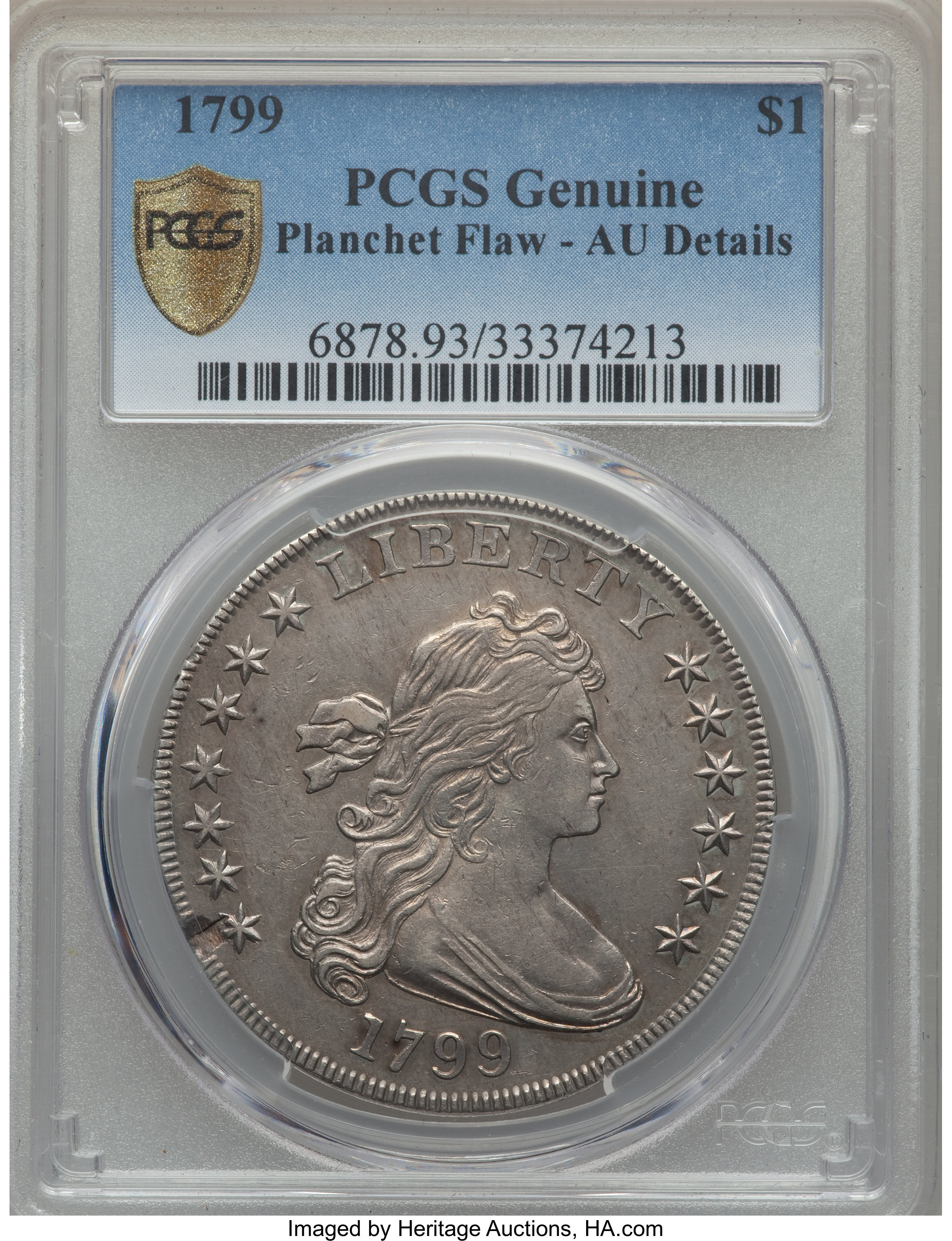 1799 $1  7x6 Stars, B-18, BB-154 AG3 thumbnail 23