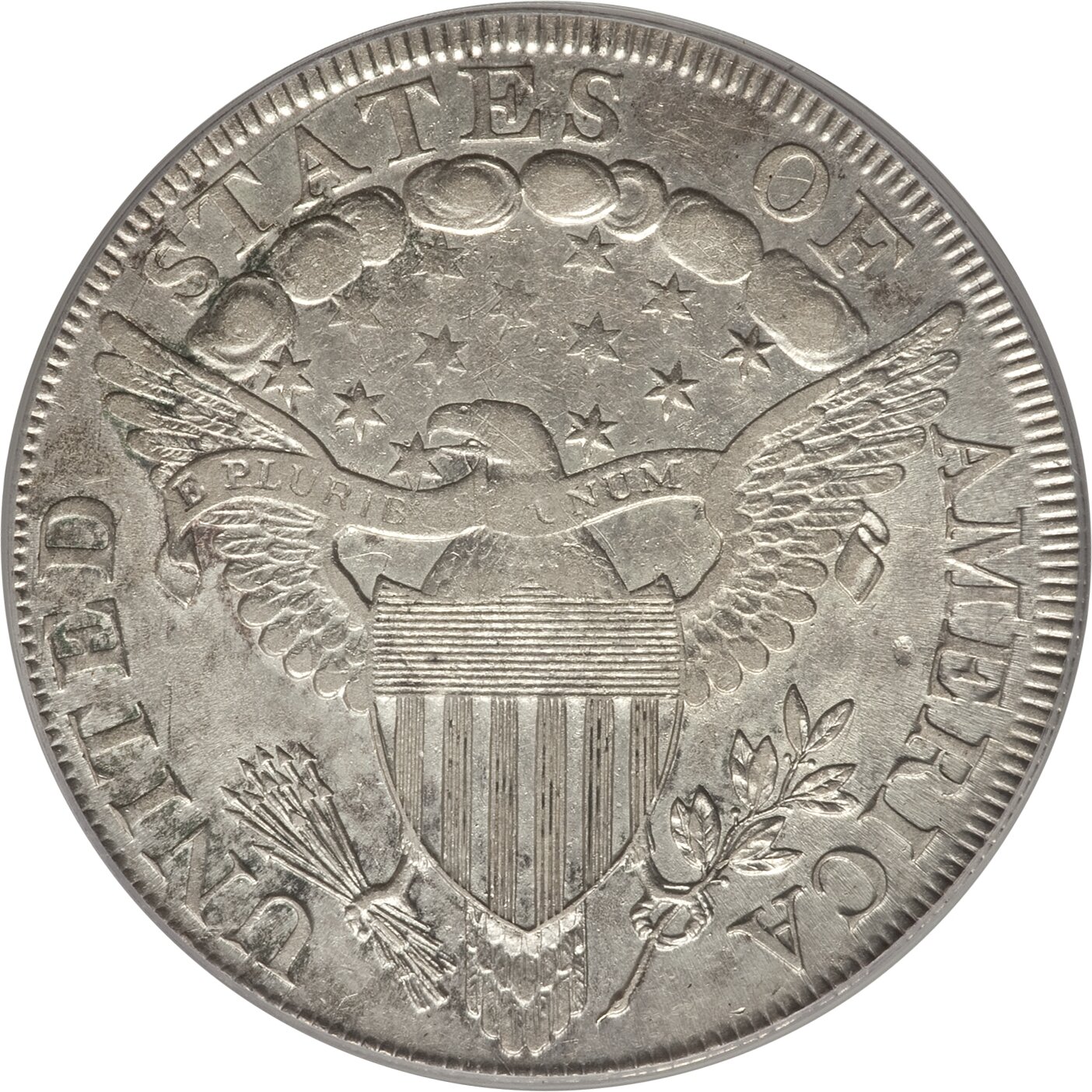 1798 $1  Large Eagle, Pointed 9, Close Date, B-29, BB-119 AU58 thumbnail 10