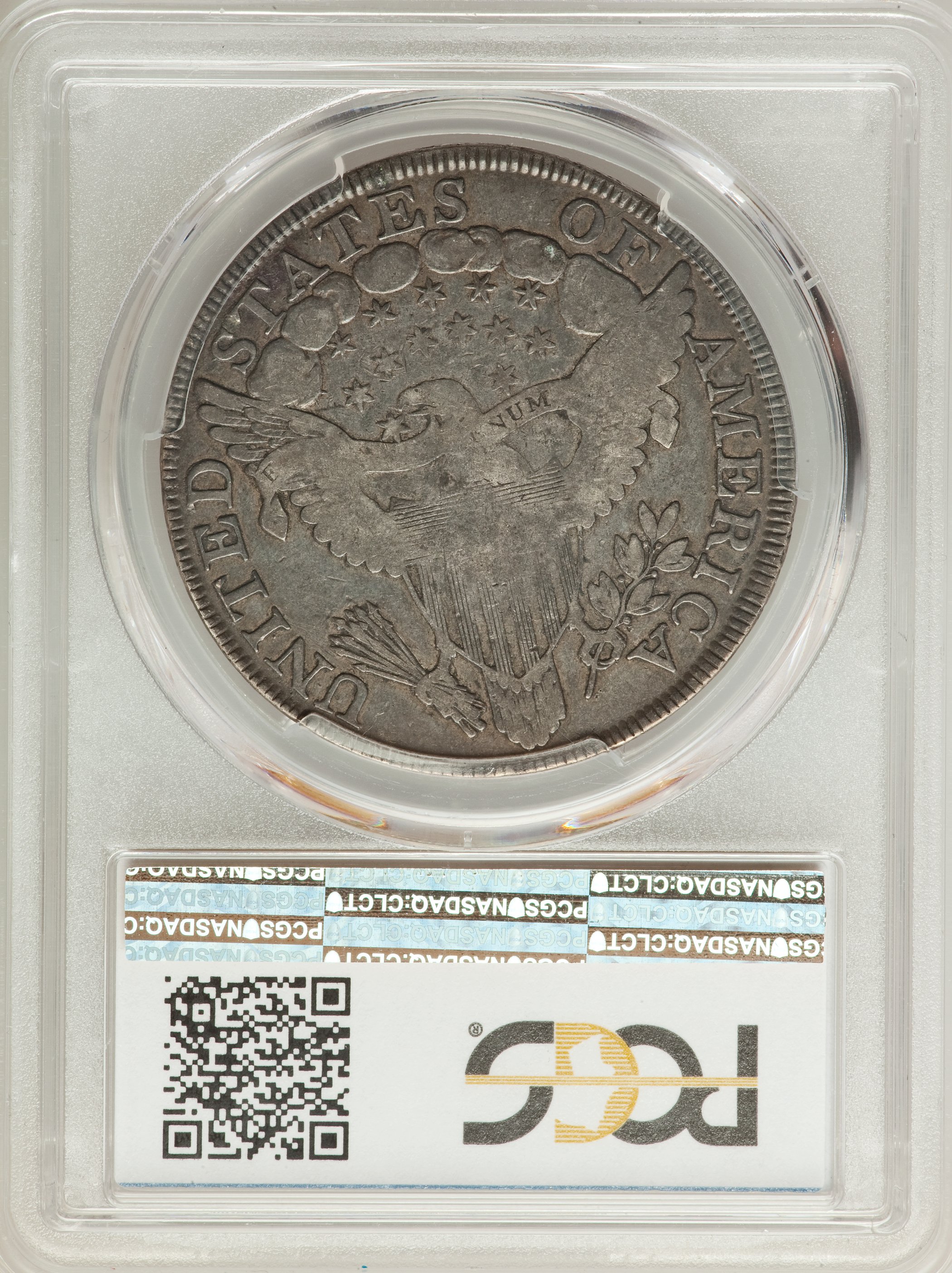 1799 $1  Irregular Date, 15 Stars VG10 CAC thumbnail 2