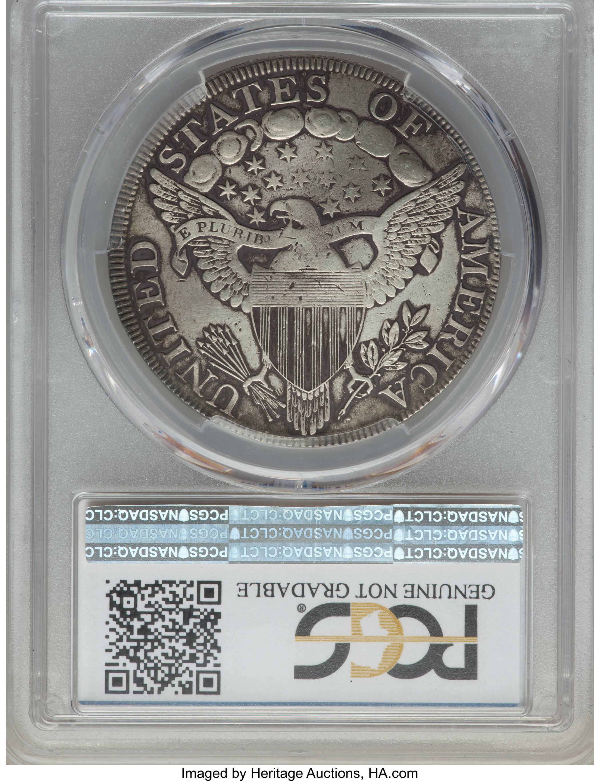 1798 $1  Large Eagle, Pointed 9, 5 Berries, B-10, BB-109 AG3 CAC thumbnail 23