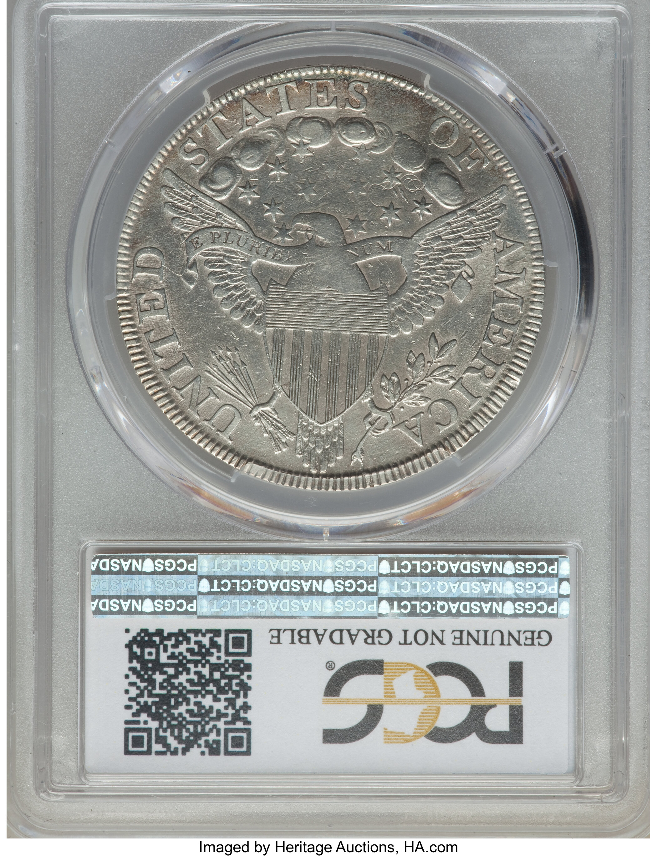1798 $1  Large Eagle, Pointed 9, Close Date, B-25, BB-123 XF40 thumbnail 7