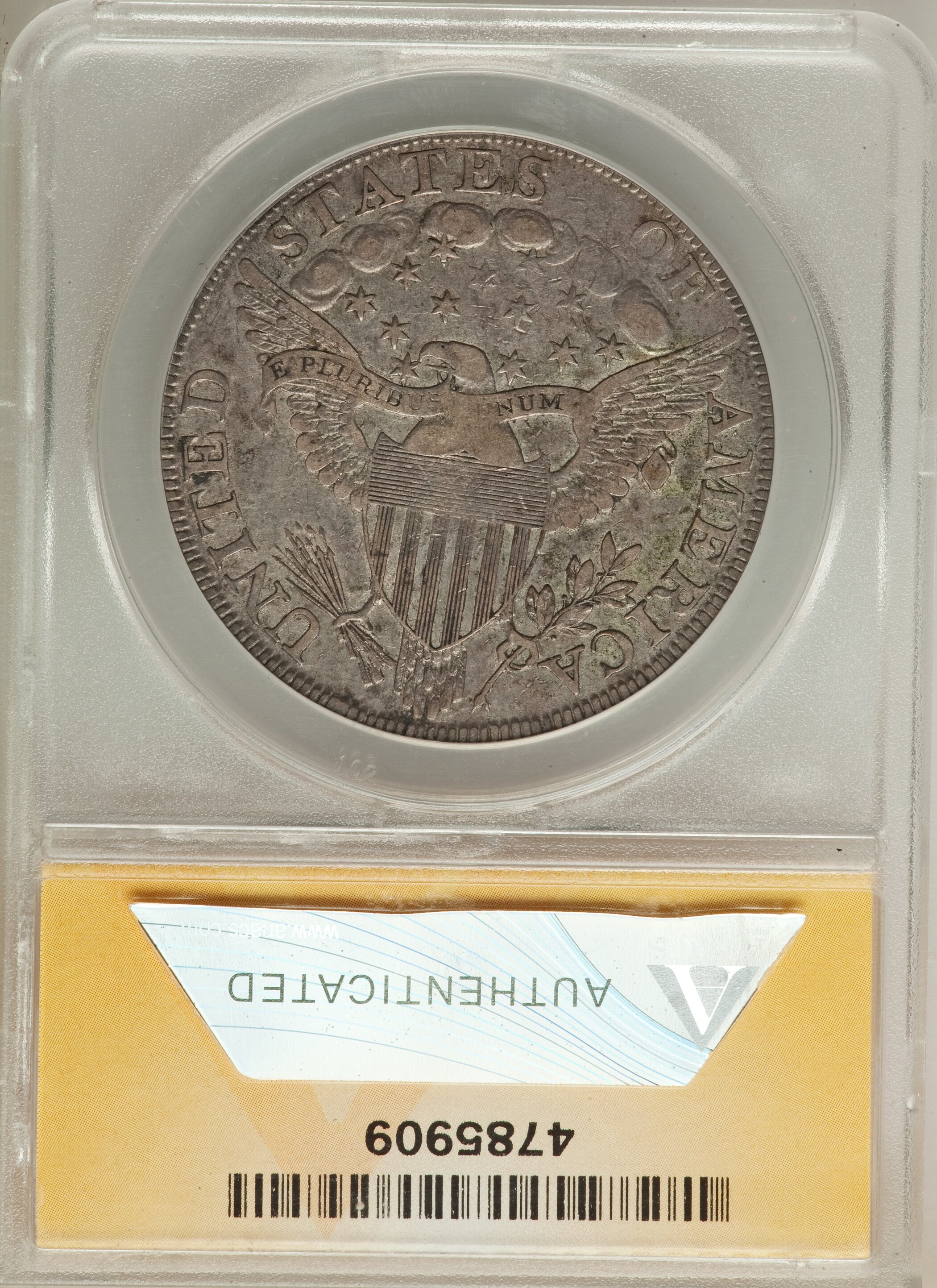 1798 $1  Large Eagle, Pointed 9, Close Date, B-25, BB-123 XF40 thumbnail 9