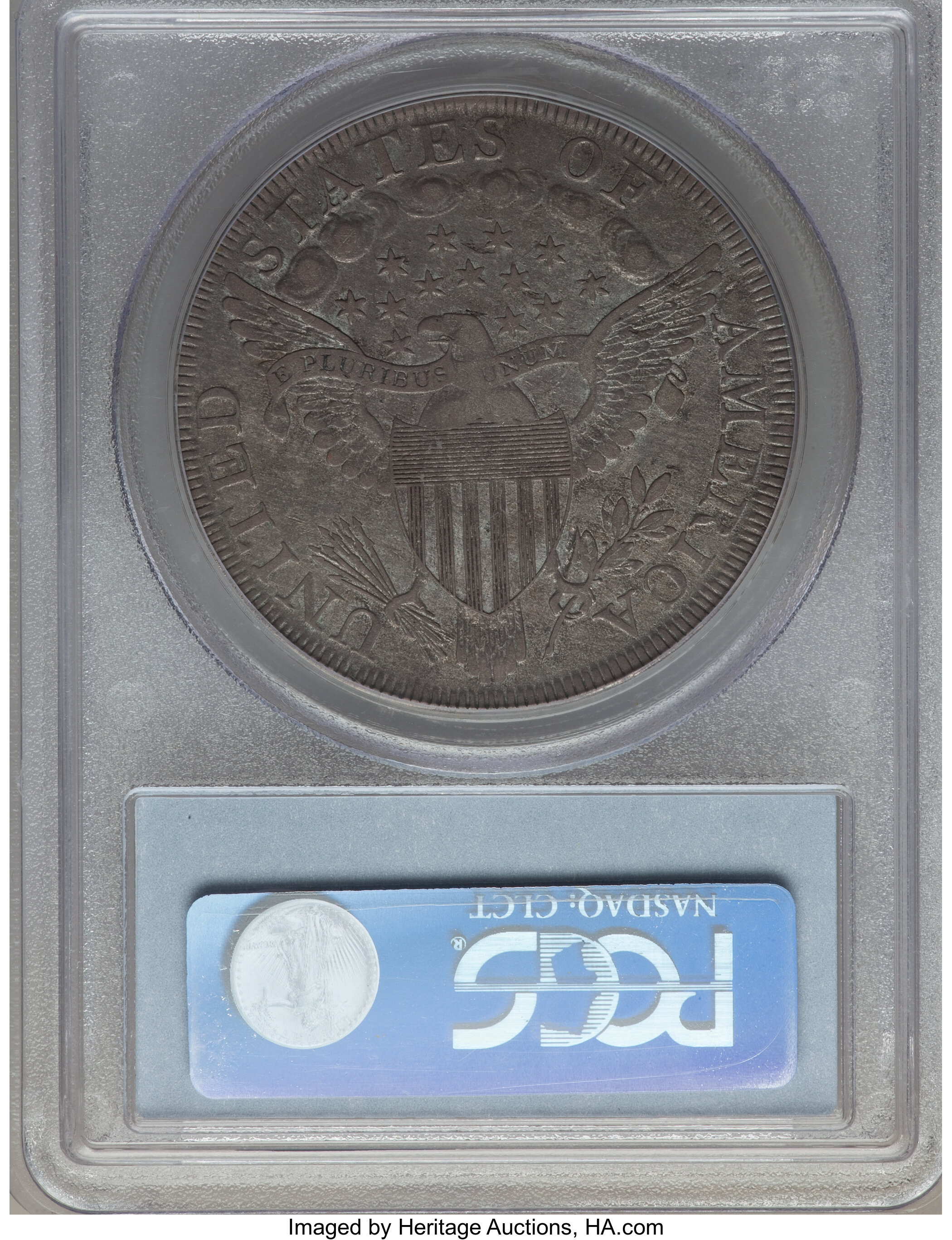 1798 $1  Large Eagle, Pointed 9, Wide Date, B-19, BB-106 VG10 thumbnail 9