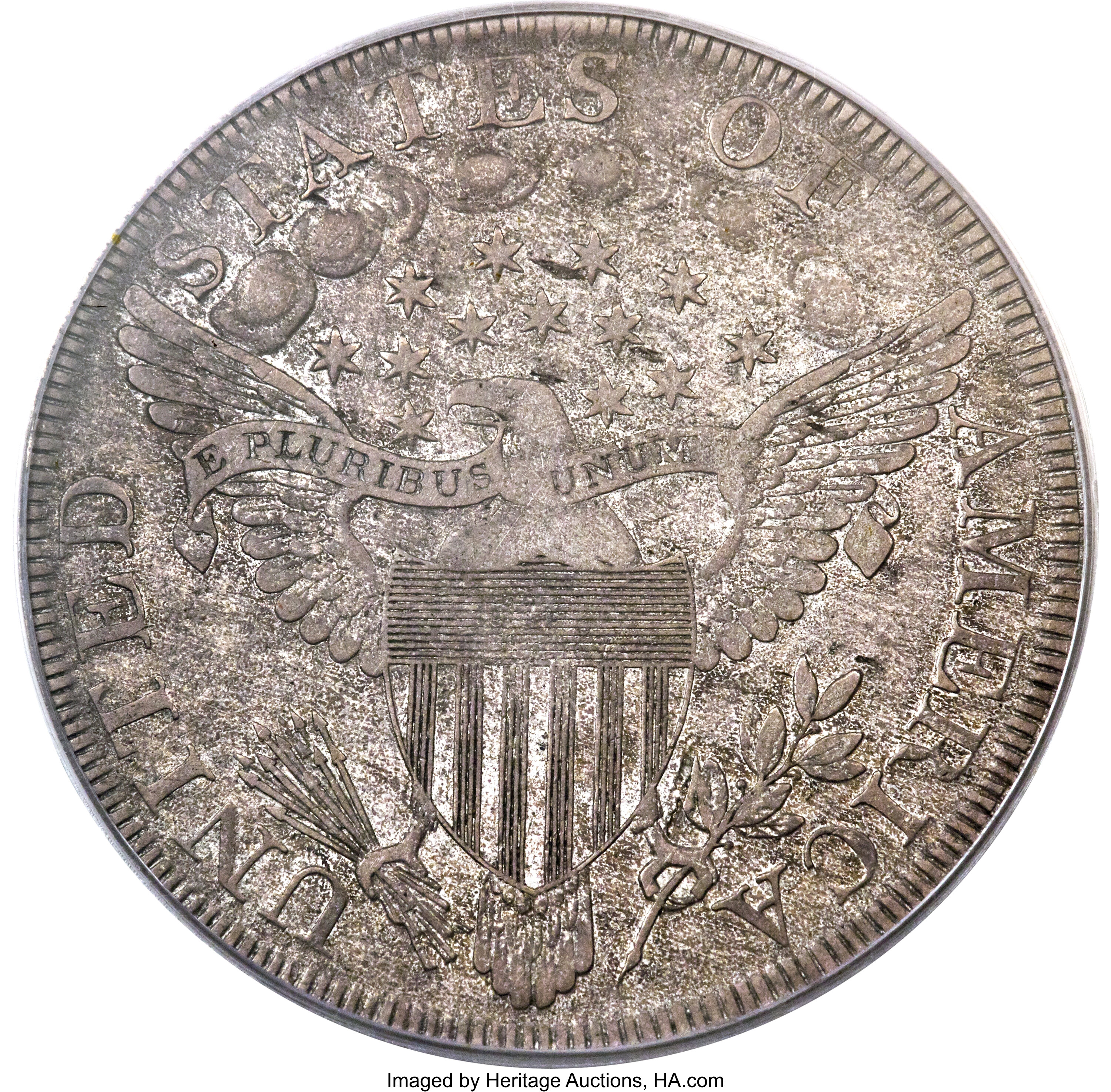 1798 $1  Large Eagle, Pointed 9, Wide Date, B-19, BB-106 VG10 thumbnail 10
