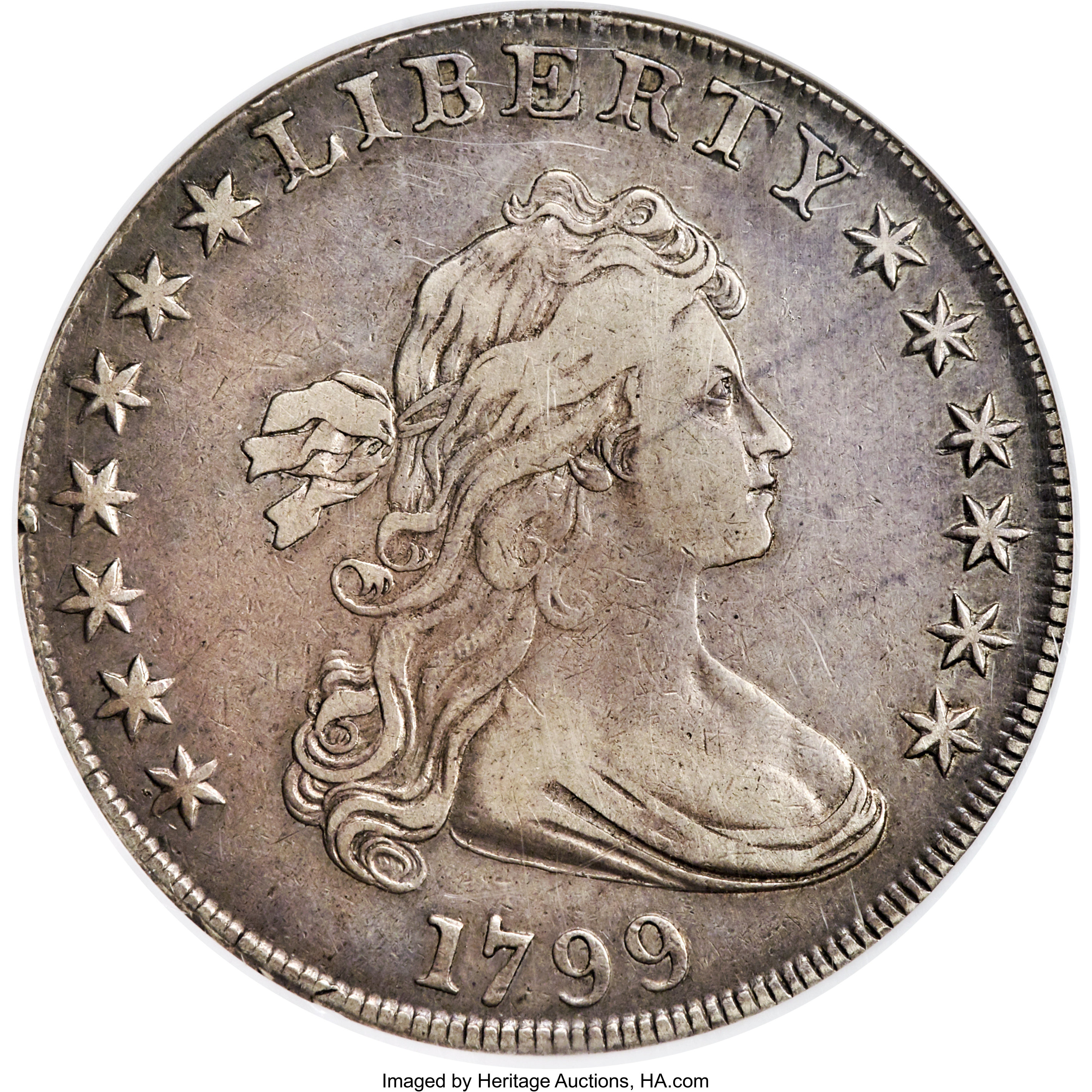 1799 $1 7x6 Stars, B-8, BB-165, R.3, XF40 NGC. ...