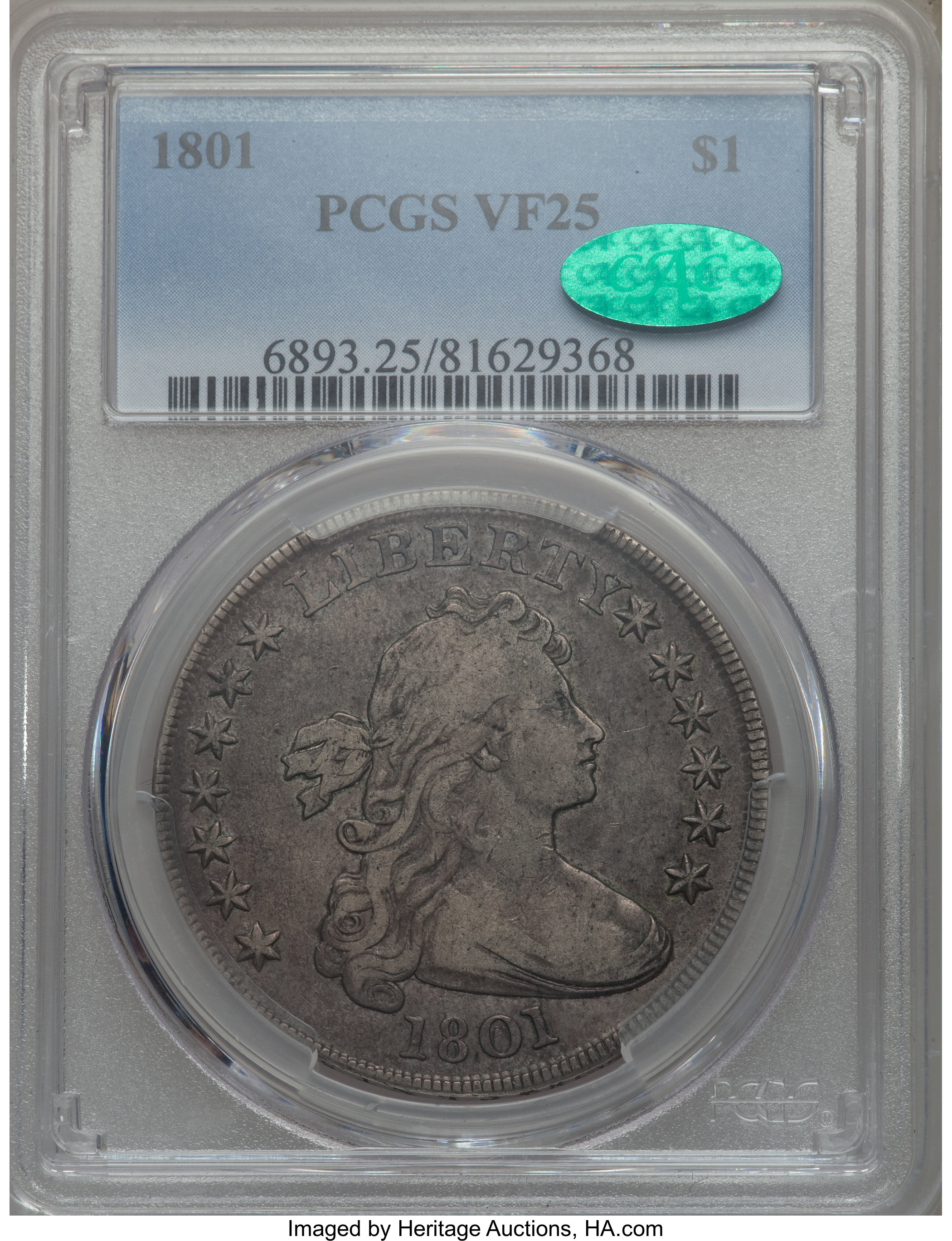 1801 $1  B-1, BB-211 AG3 CAC thumbnail 21