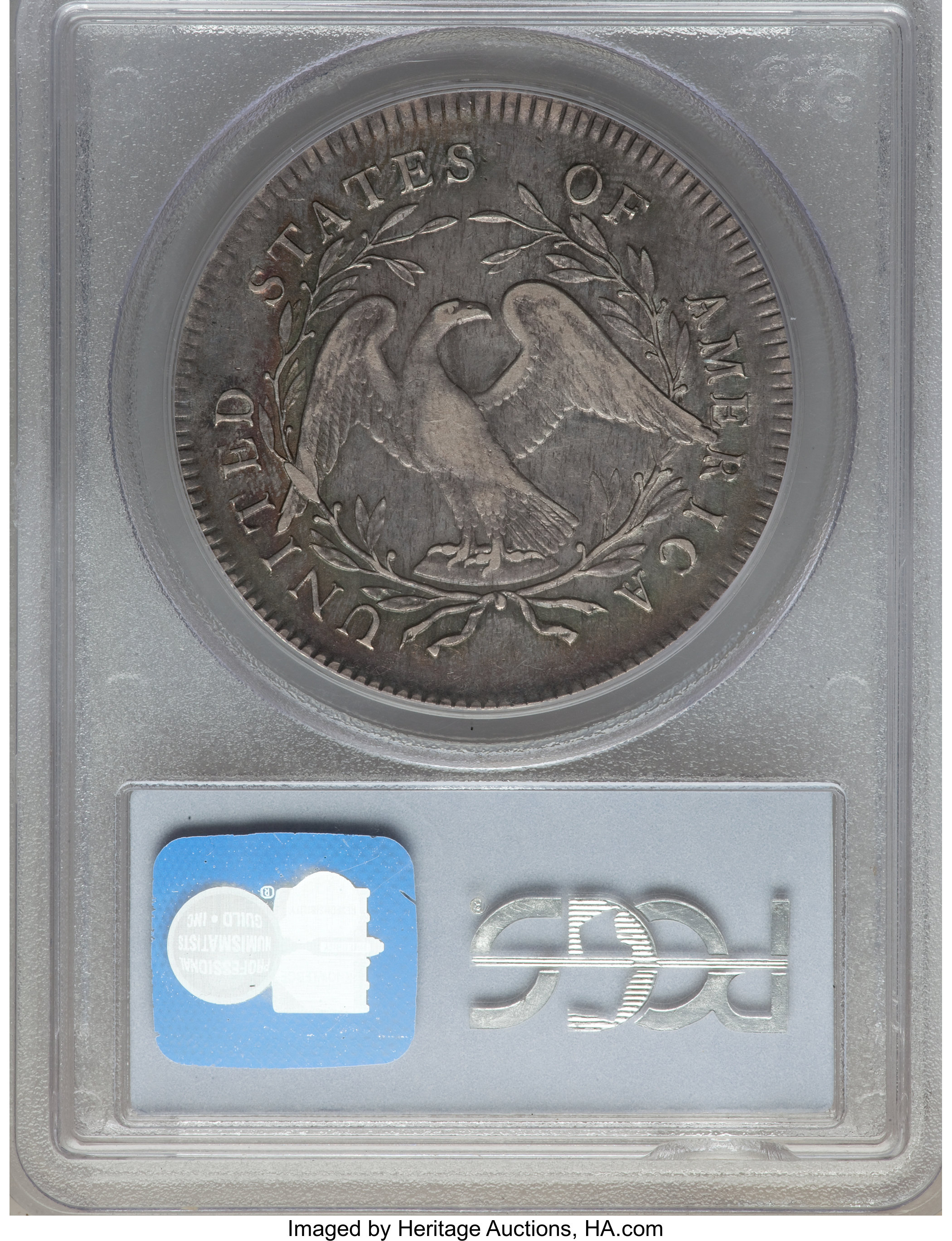 1795 $1  Flowing Hair, 2 Leaves, B-4, BB-14 MS64 thumbnail 8