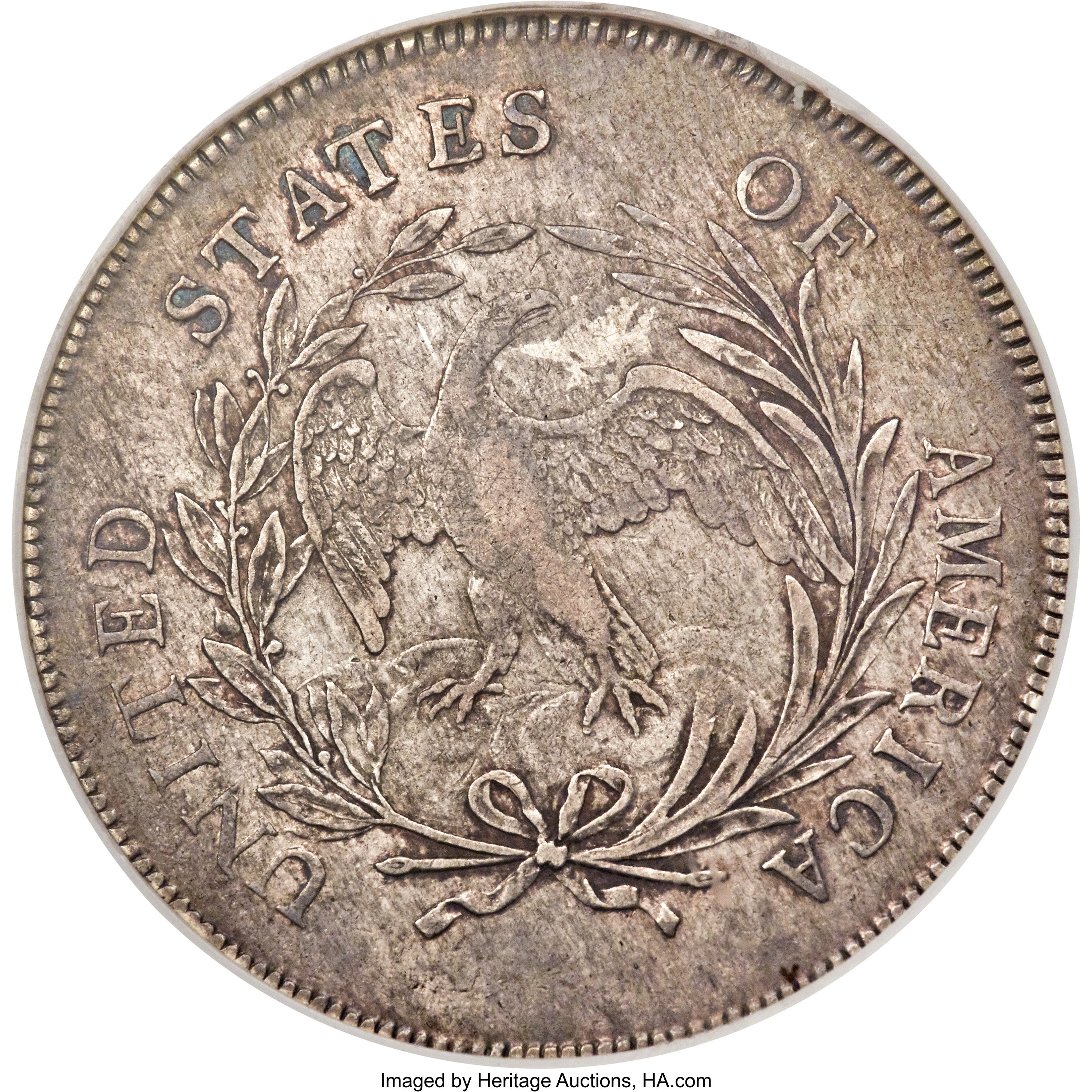 1798 $1  Small Eagle, 15 Stars Obverse AU50 thumbnail 3