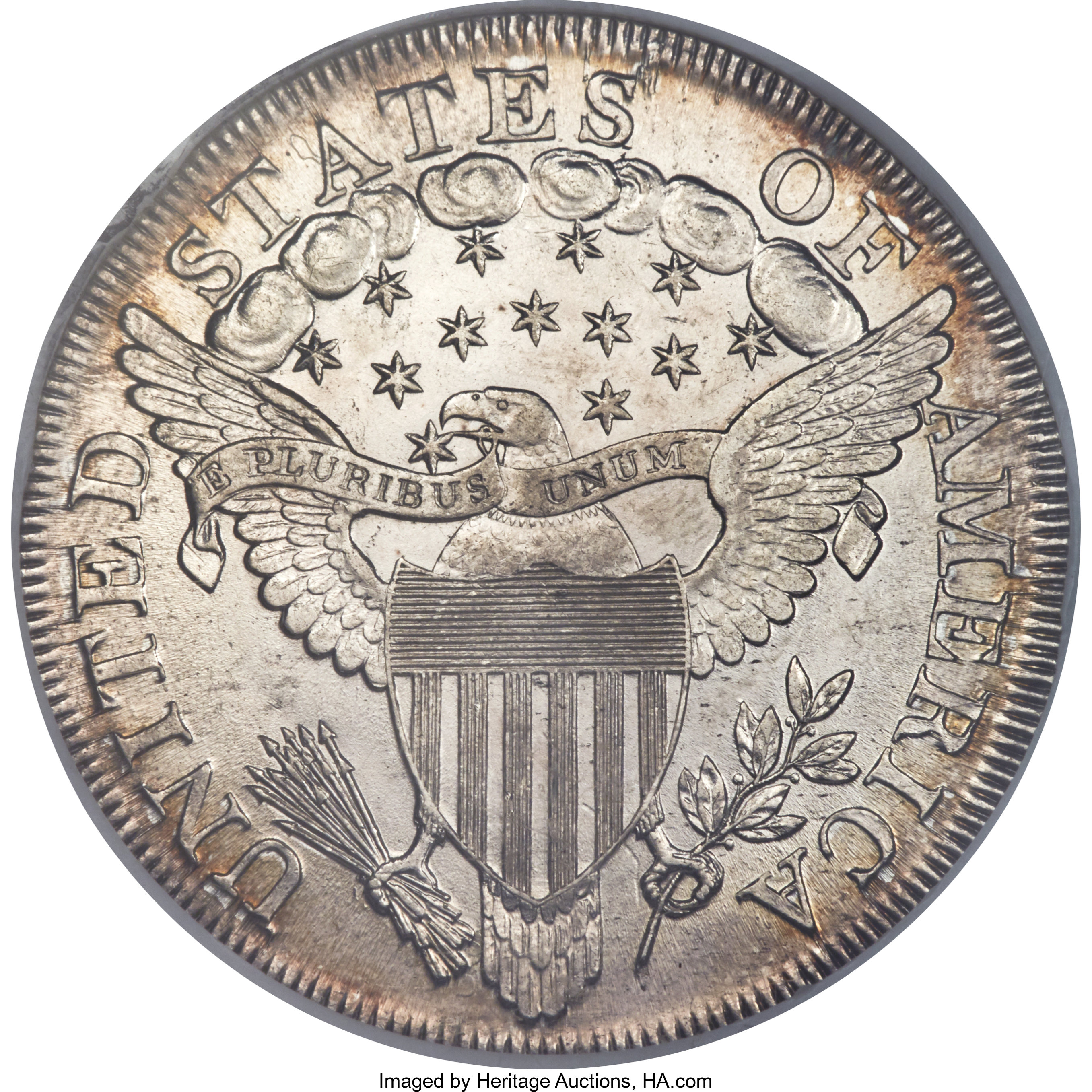 1799 $1  7x6 Stars, B-9, BB-166 MS62 thumbnail 3