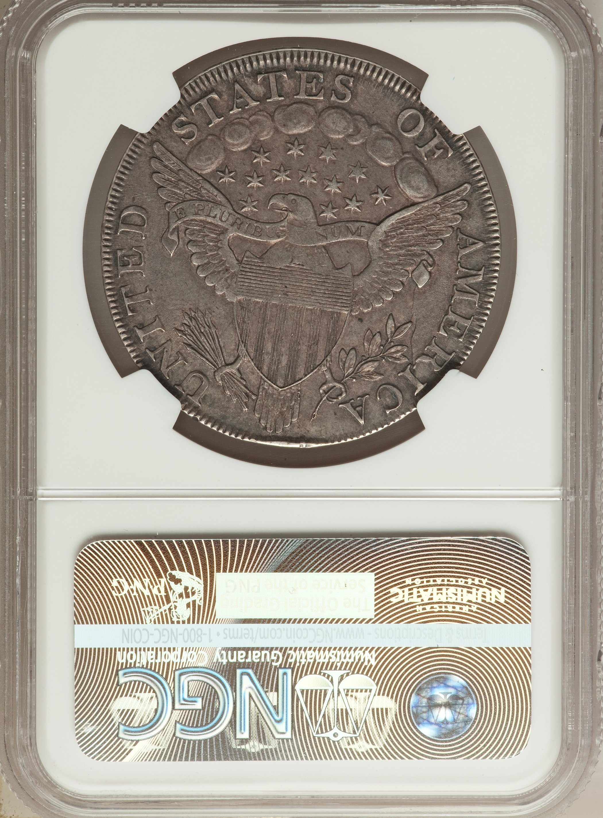 1798 $1  Large Eagle, Pointed 9, Wide Date, B-20, BB-102 XF45 thumbnail 7