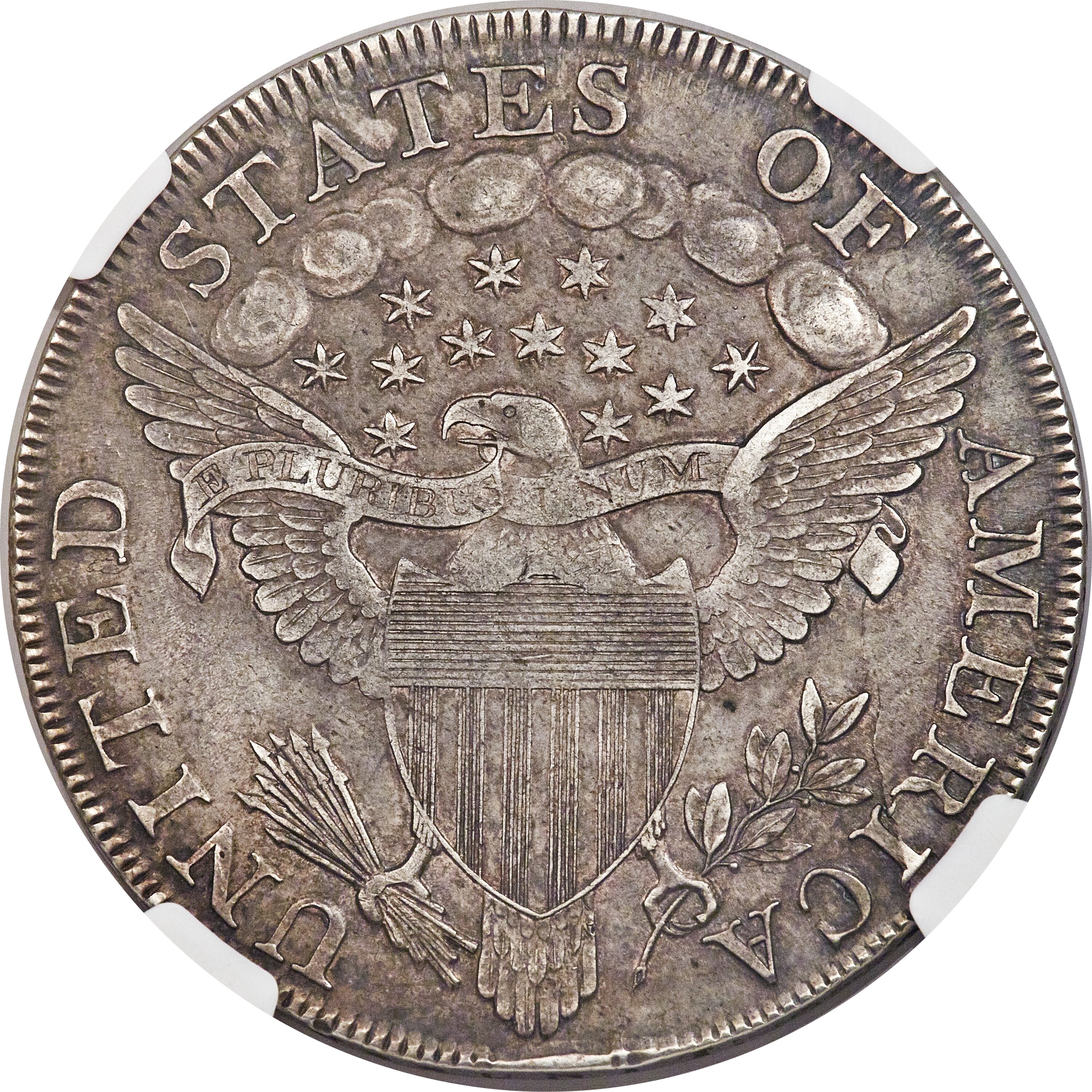 1798 $1  Large Eagle, Pointed 9, Wide Date, B-20, BB-102 XF45 thumbnail 8