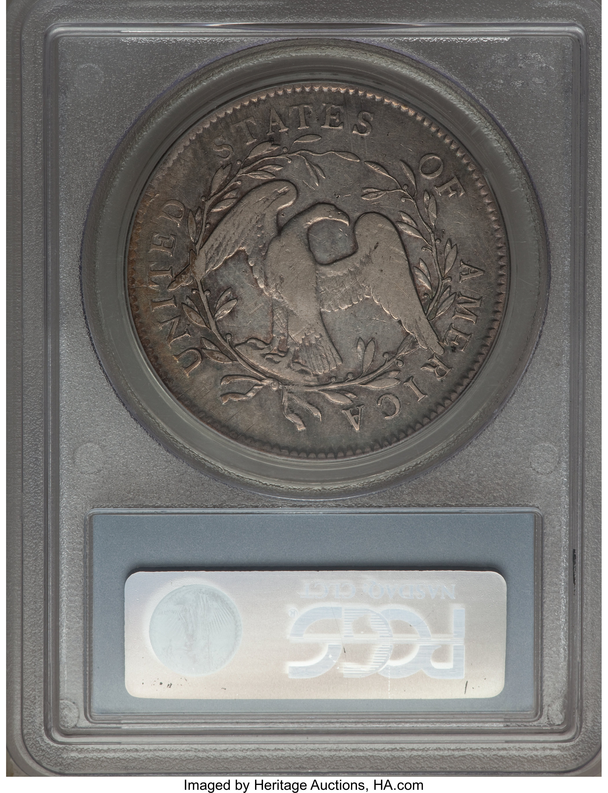 1795 $1  Flowing Hair, Silver Plug P1 thumbnail 16