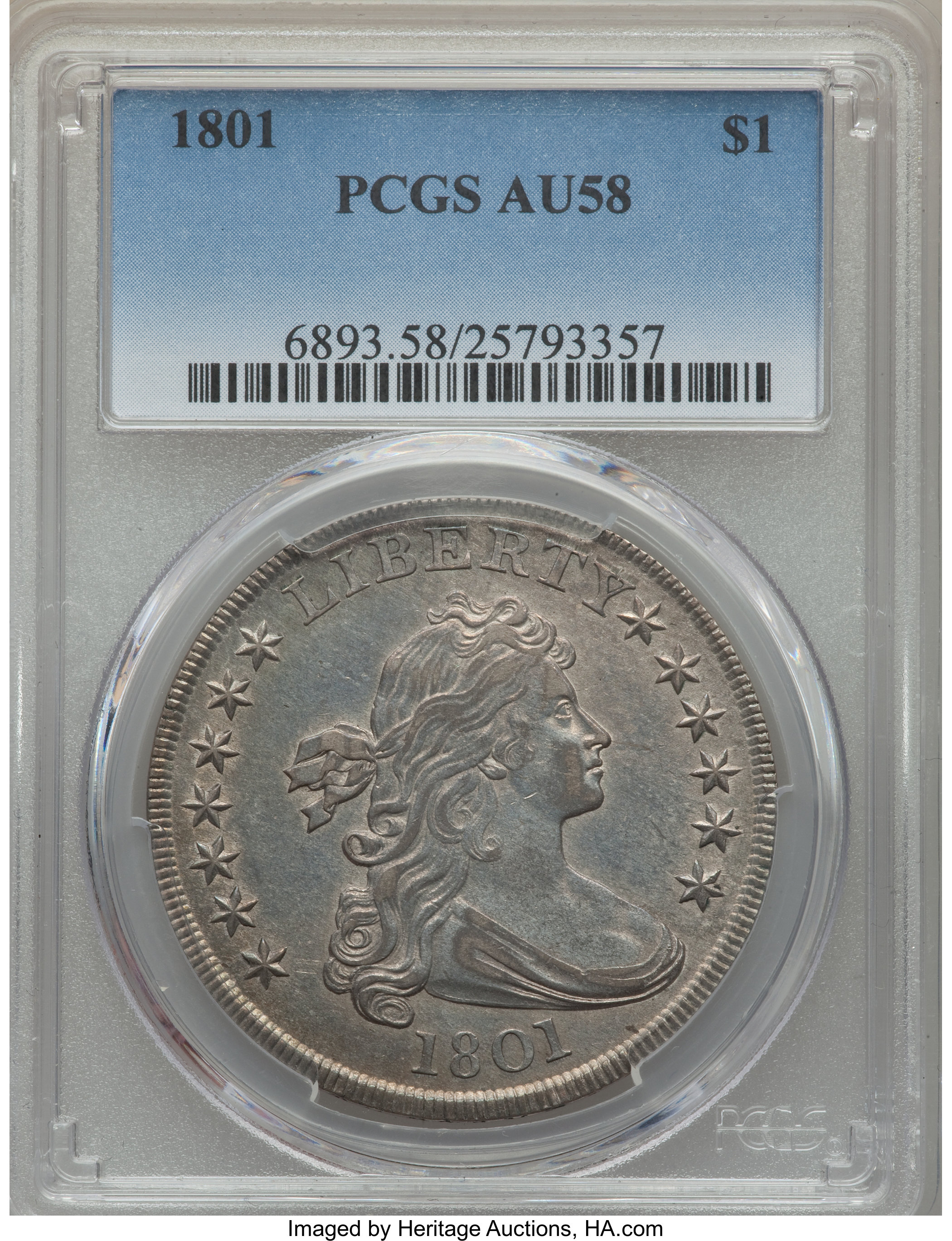 1801 $1  B-1, BB-211 MS64 thumbnail 7