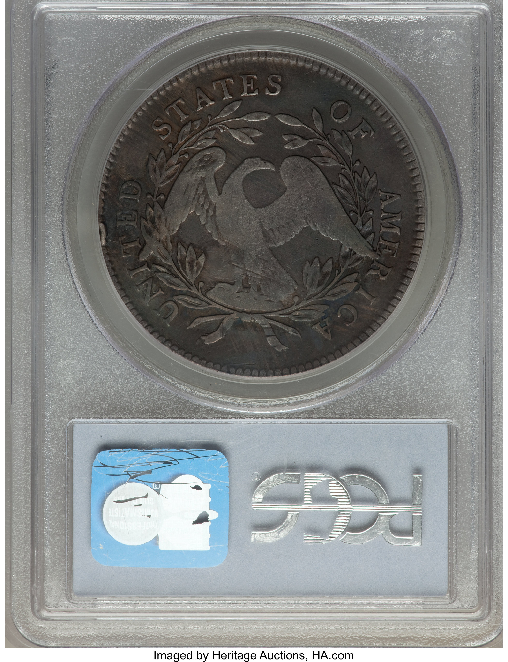 1795 $1  Flowing Hair, 3 Leaves, B-7, BB-18 P1 thumbnail 8