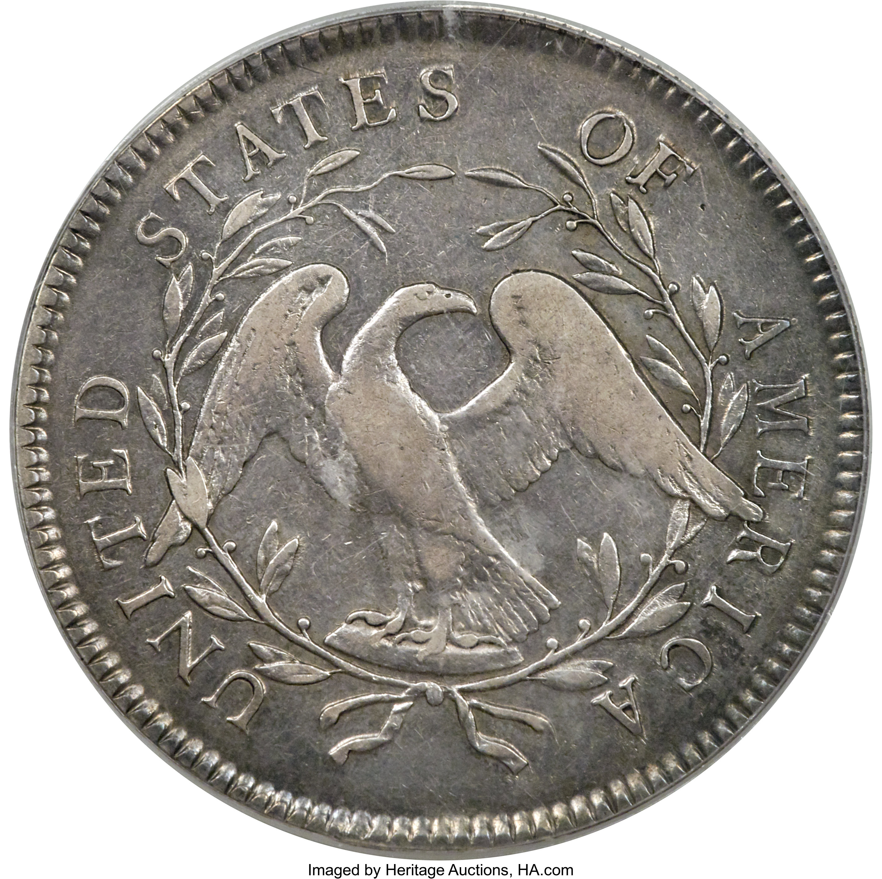 1795 $1  Flowing Hair, 2 Leaves, B-2, BB-20 XF40 thumbnail 6