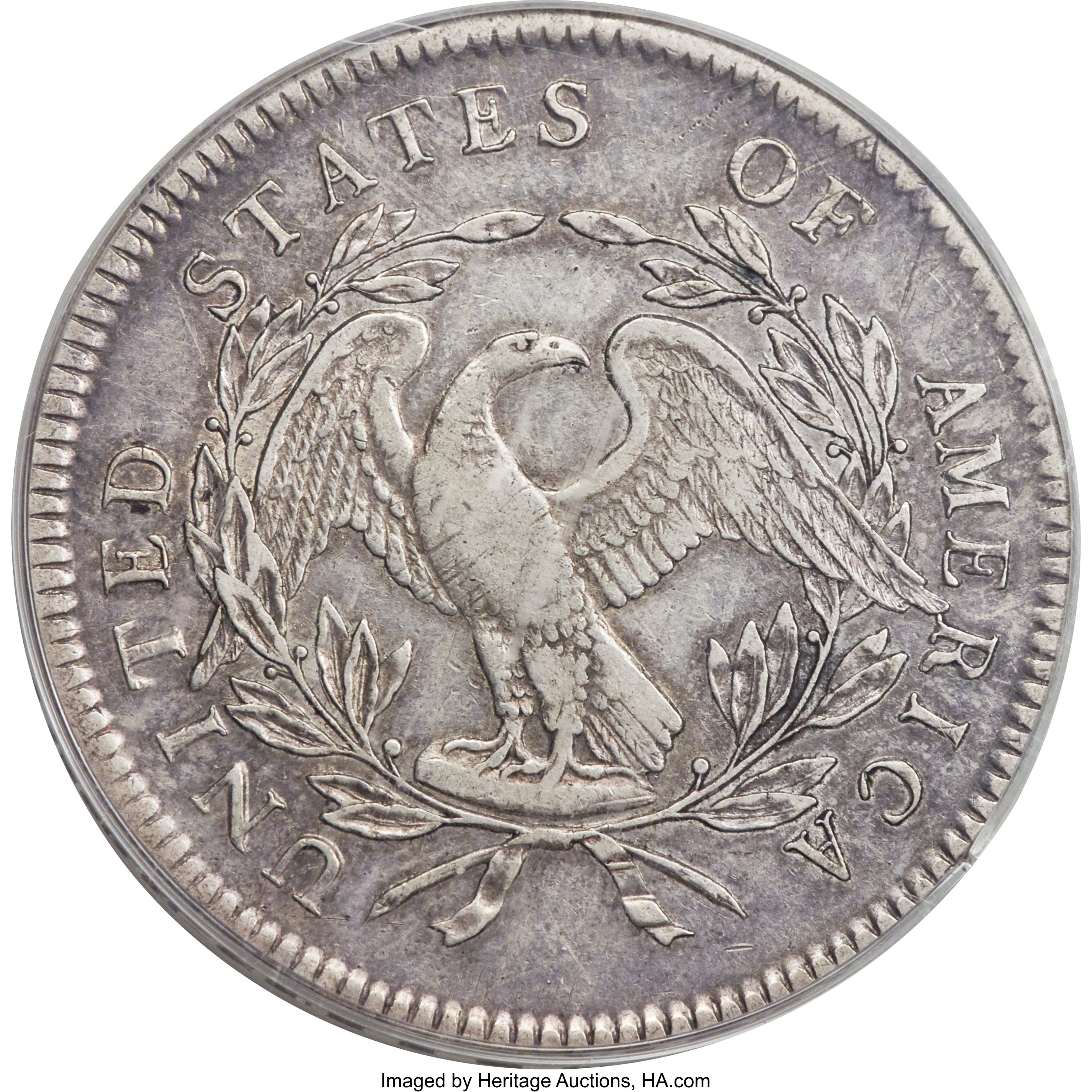 1795 $1  Flowing Hair, 3 Leaves, B-6, BB-25 VF20 thumbnail 3