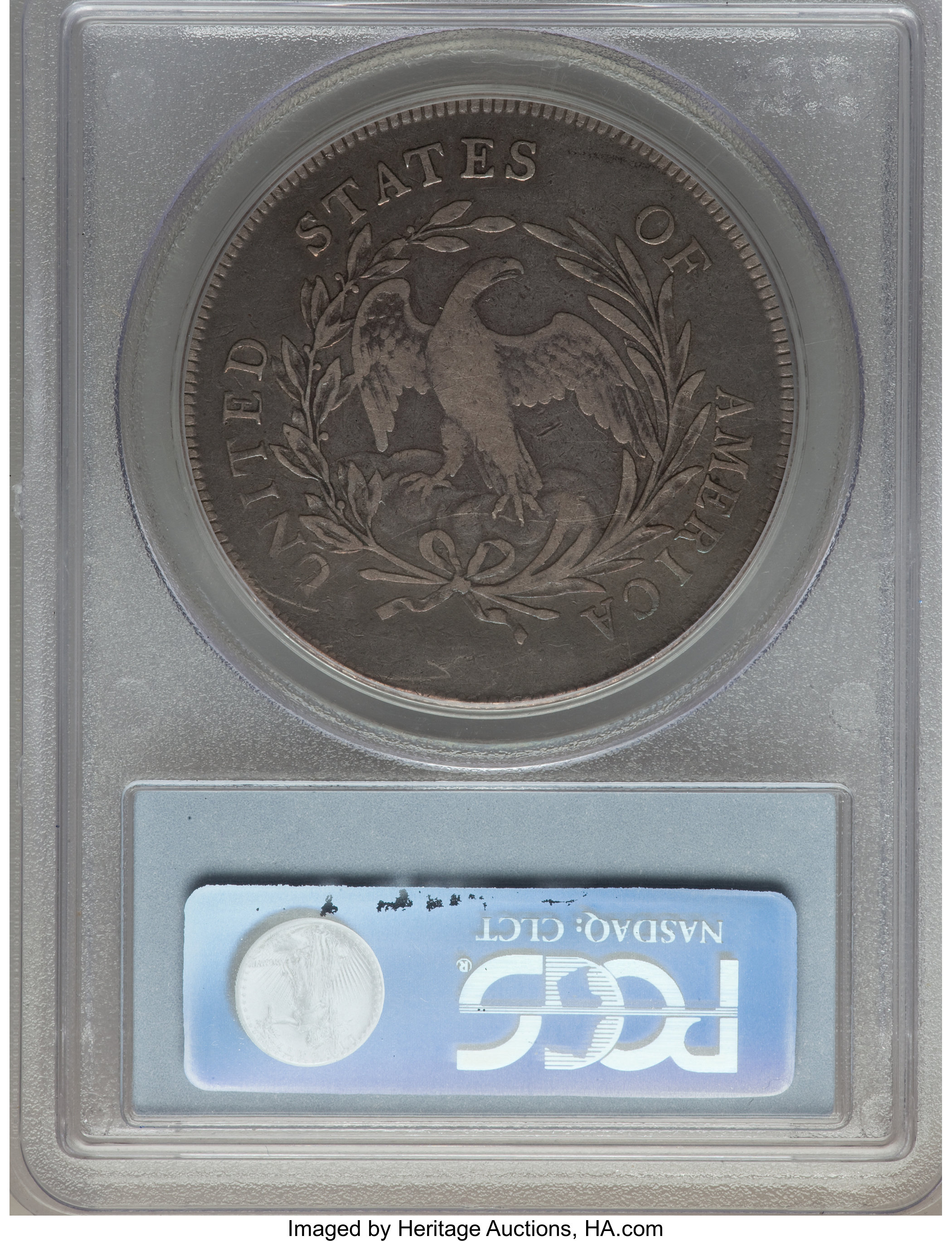 1798 $1  Small Eagle, 15 Stars Obverse, B-2, BB-81 VG10 thumbnail 21