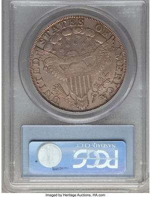 image for: 1799 $1 Irregular Date, 13 Stars Reverse, B-13, BB-151, R.5, XF40 PCGS Secure....
