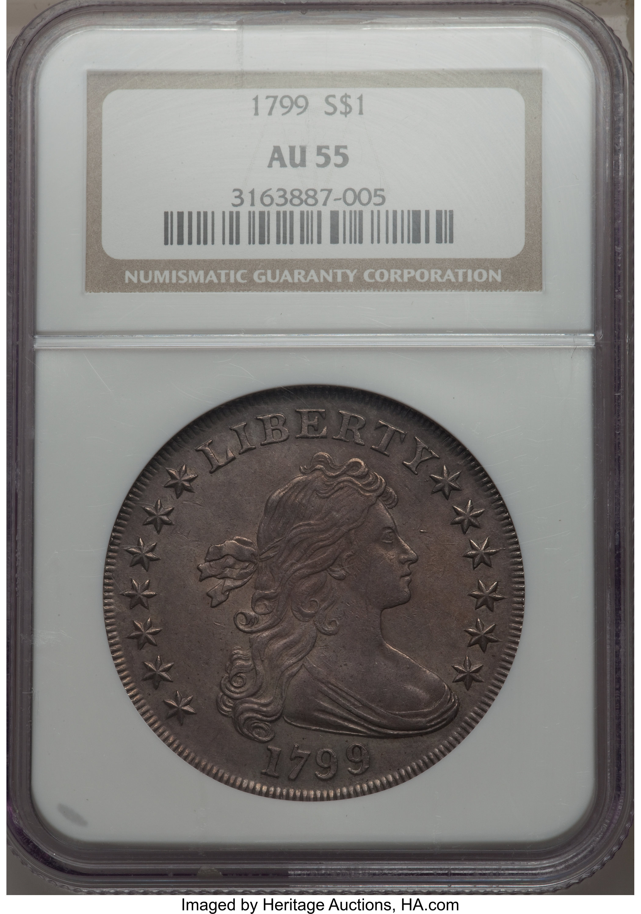1799 $1  7x6 Stars, B-14, BB-167 MS60 thumbnail 18