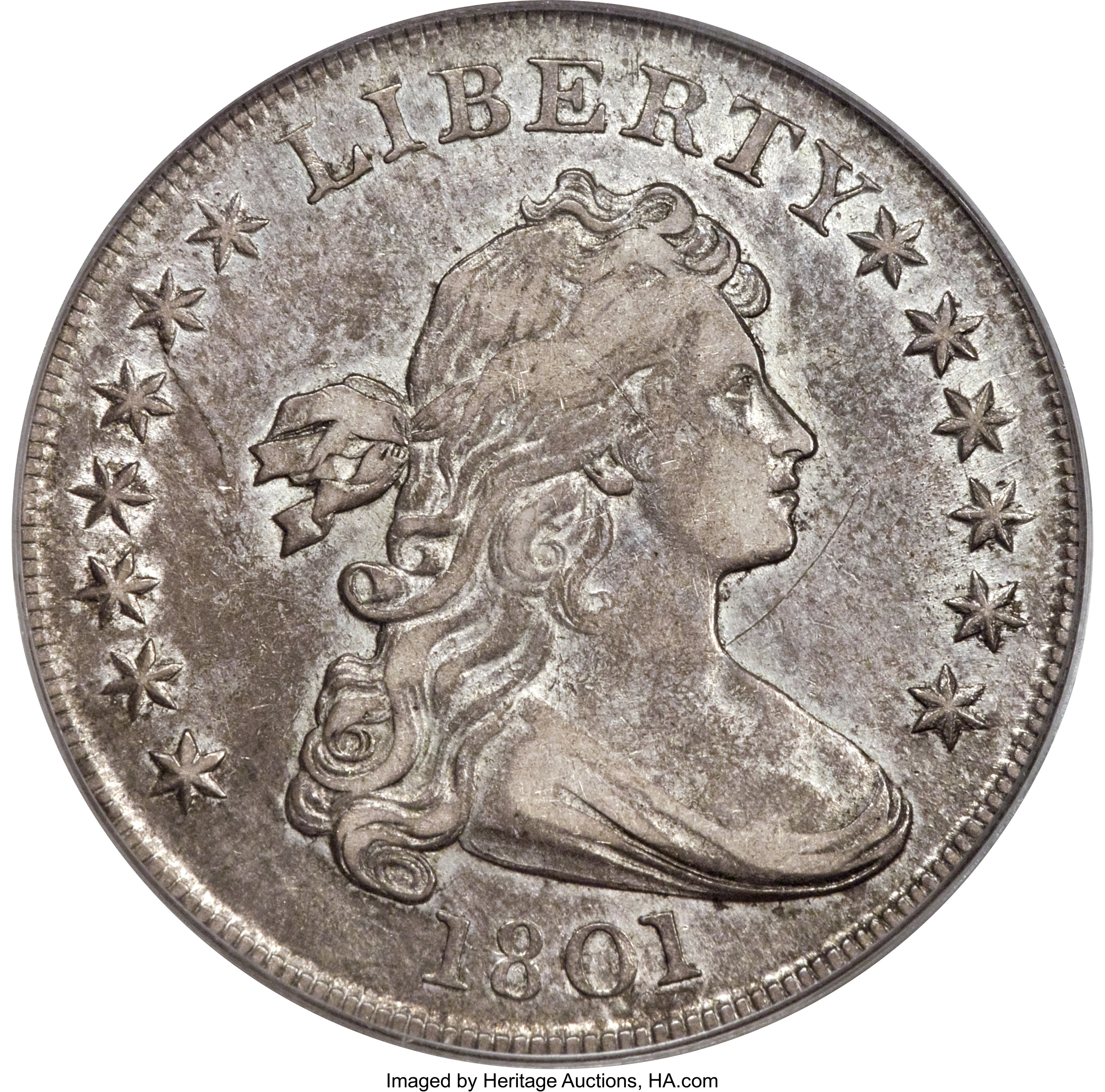 1801 $1 B-3, BB-213, R.3, XF40 PCGS. CAC. ...