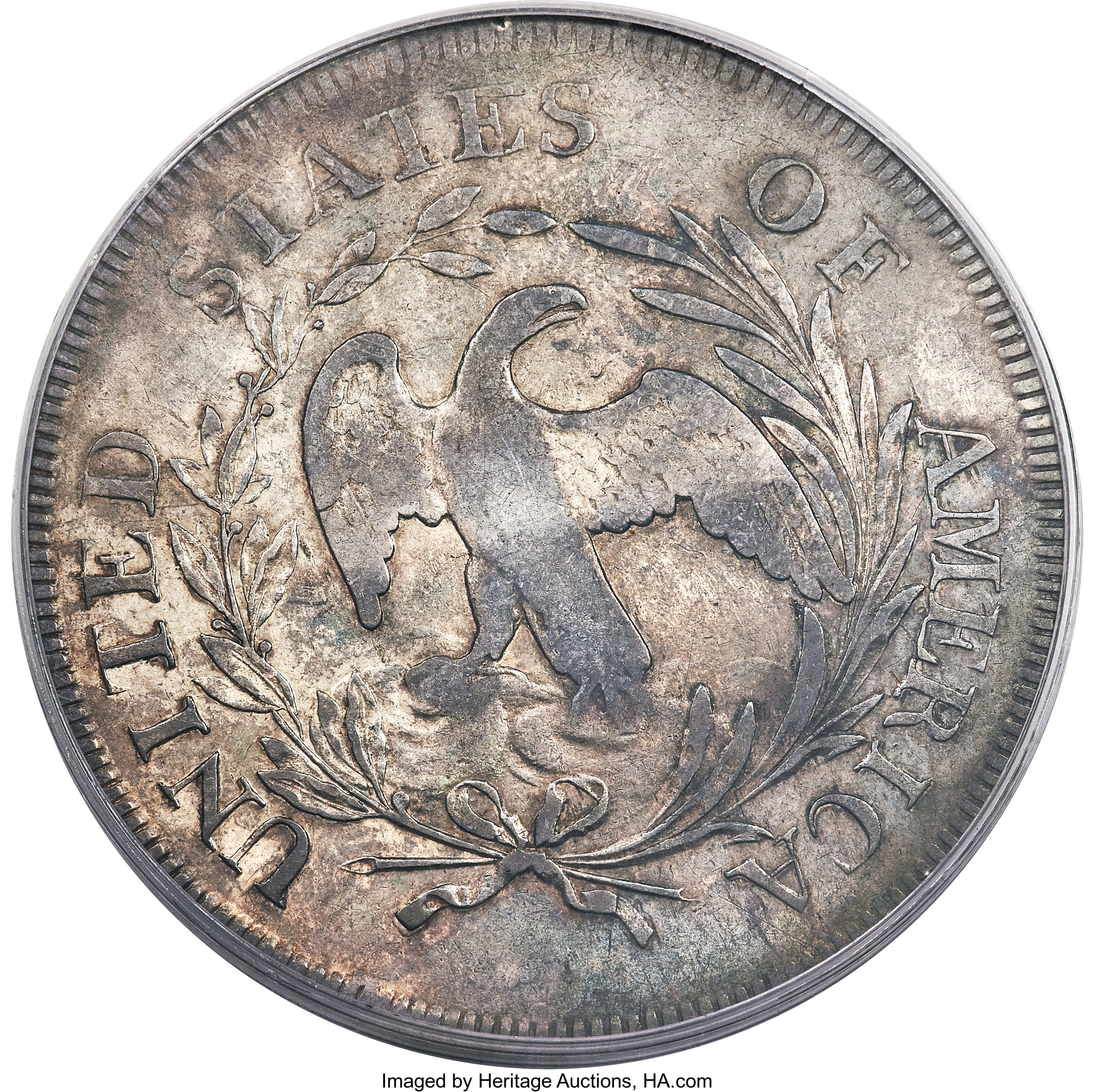 1796 $1  Small Date, Large Letters, B-4, BB-61 AG3 thumbnail 21