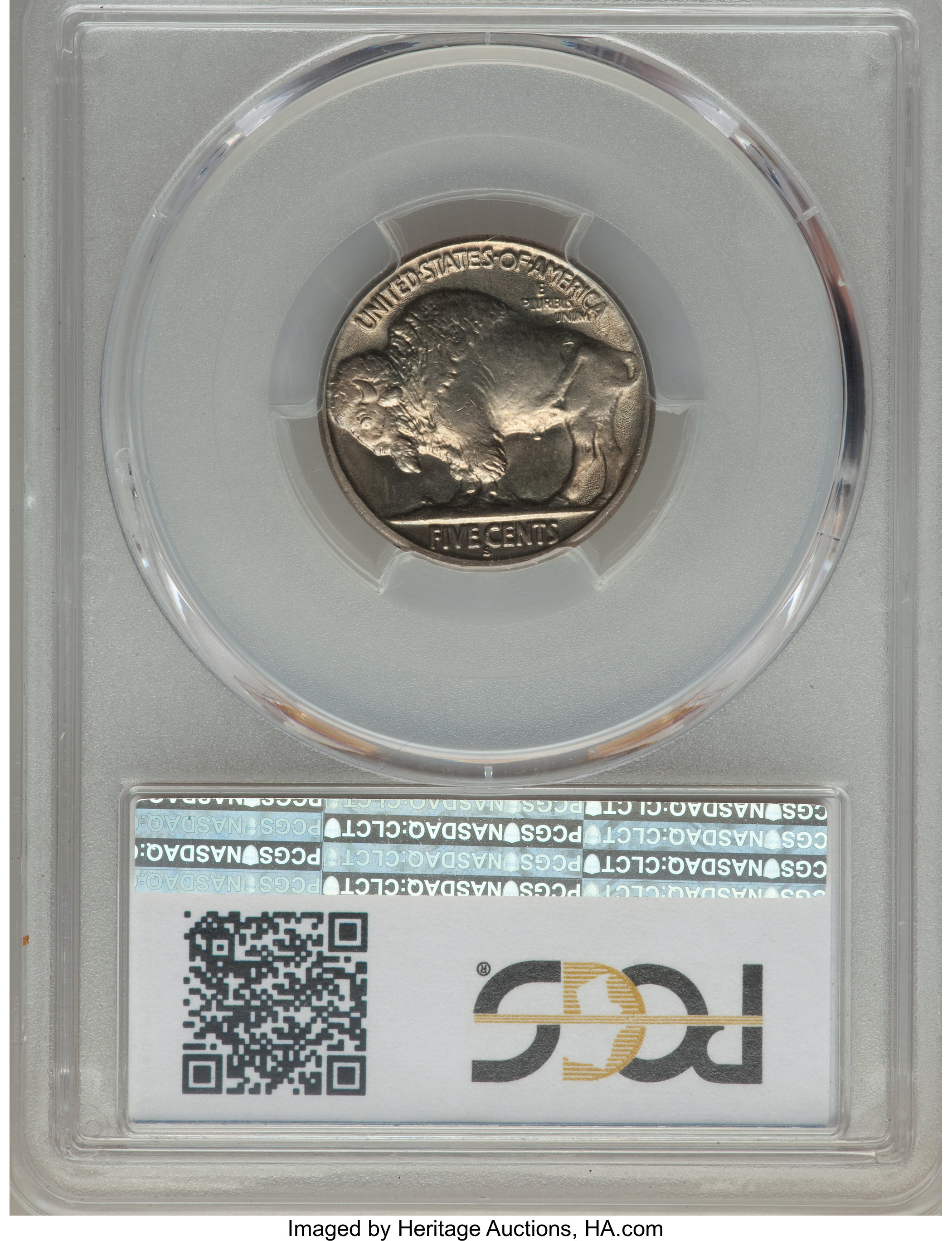 1917-S 5c 2 Feathers, FS-401 MS62 CAC thumbnail 10