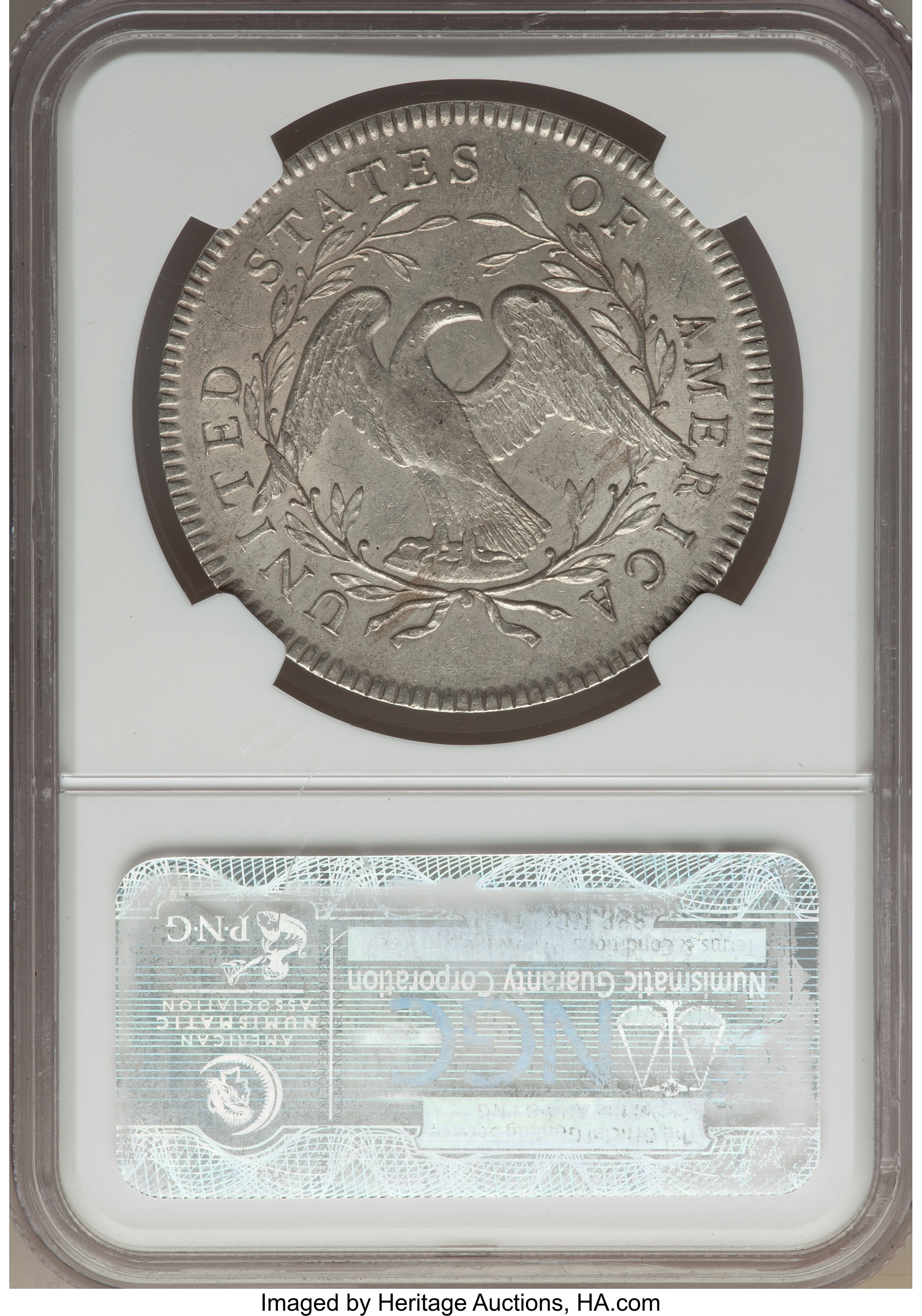 1795 $1  Flowing Hair, 2 Leaves, B-9, BB-13 MS66 thumbnail 2