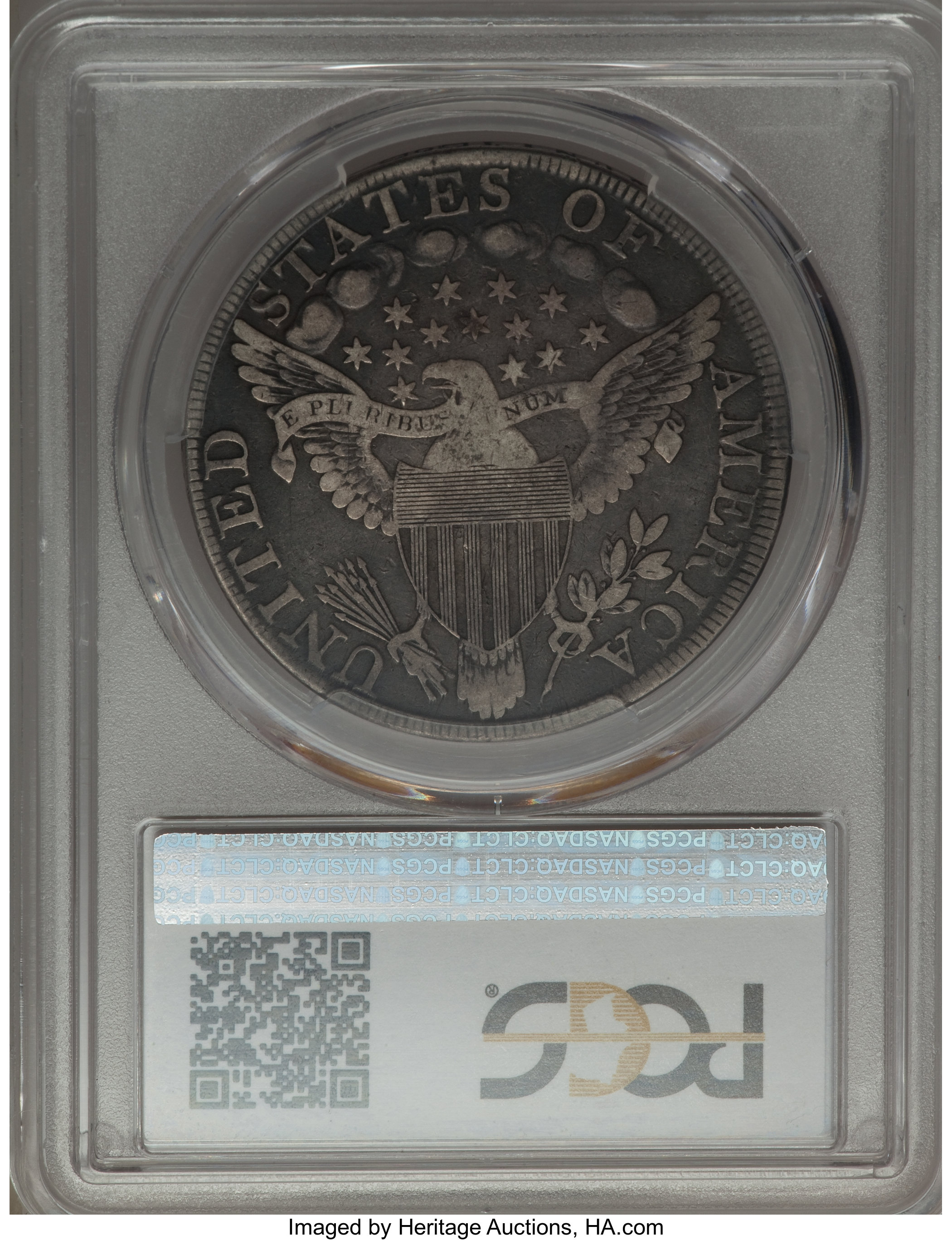 1798 $1  Large Eagle, Pointed 9, Wide Date, B-23, BB-105 F12 thumbnail 2