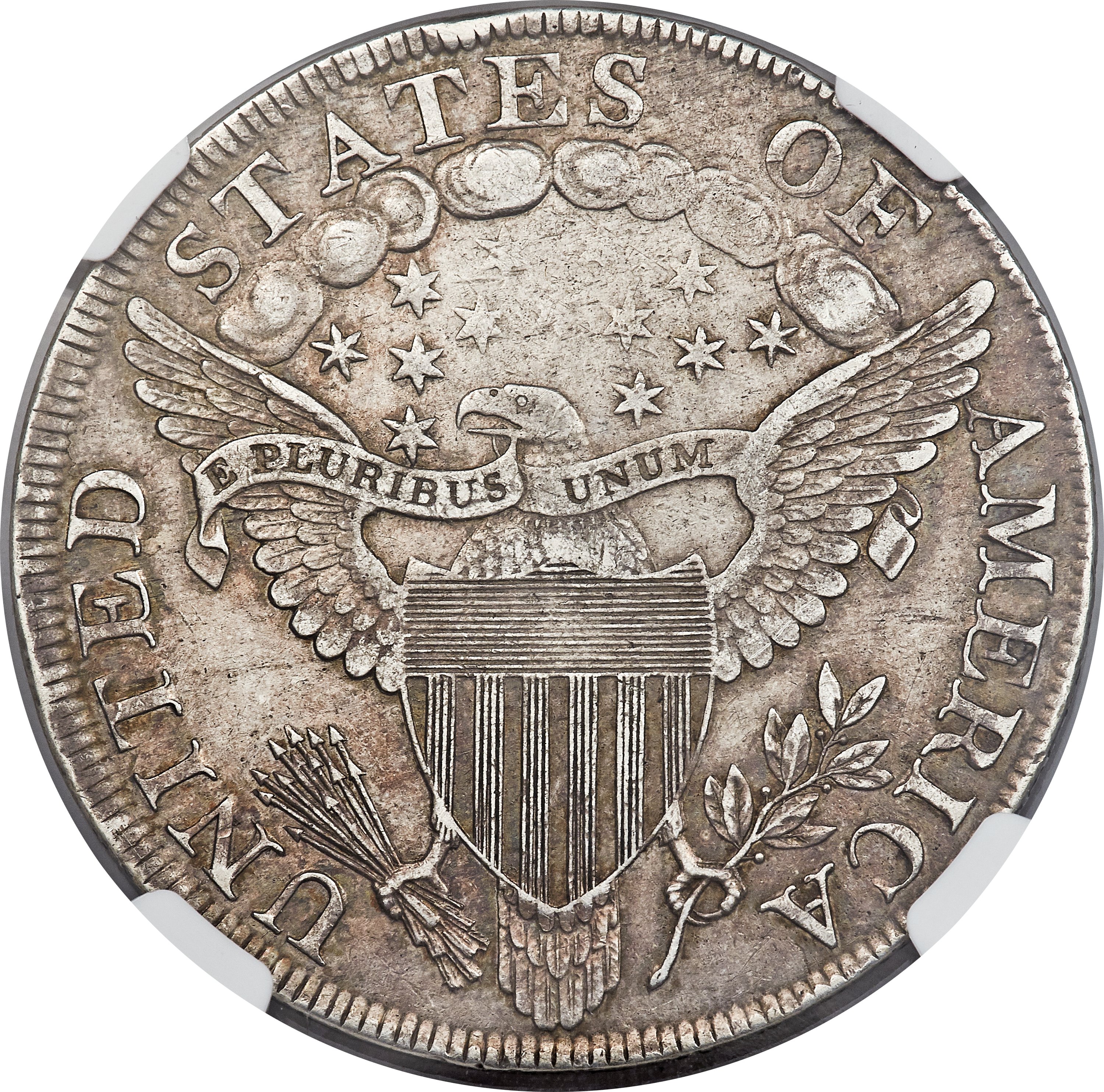 1798 $1  Large Eagle, Pointed 9, Close Date, B-28, BB-118 XF45 thumbnail 3
