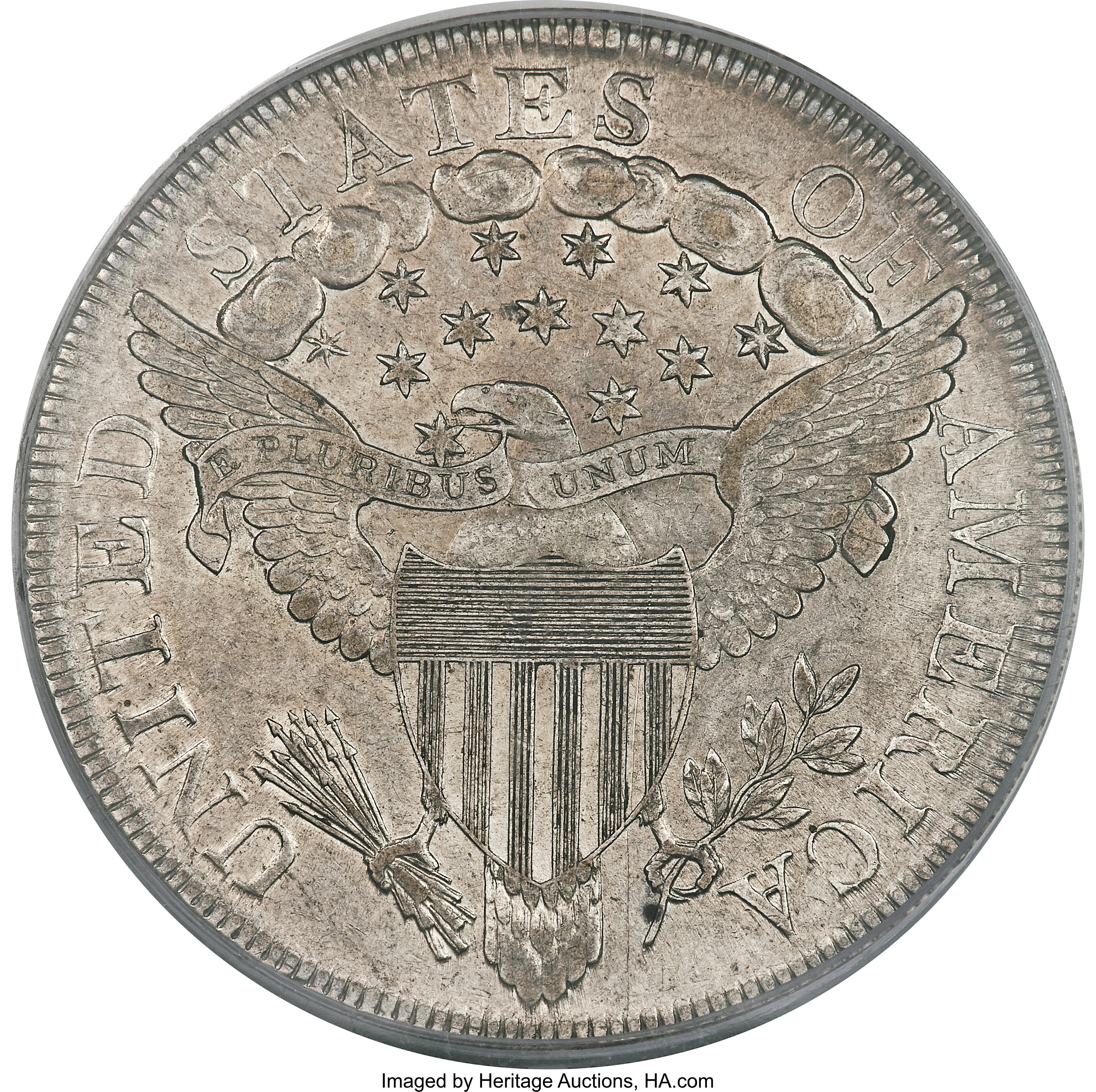 1799 $1  7x6 Stars, B-12, BB-160 AU53 thumbnail 5