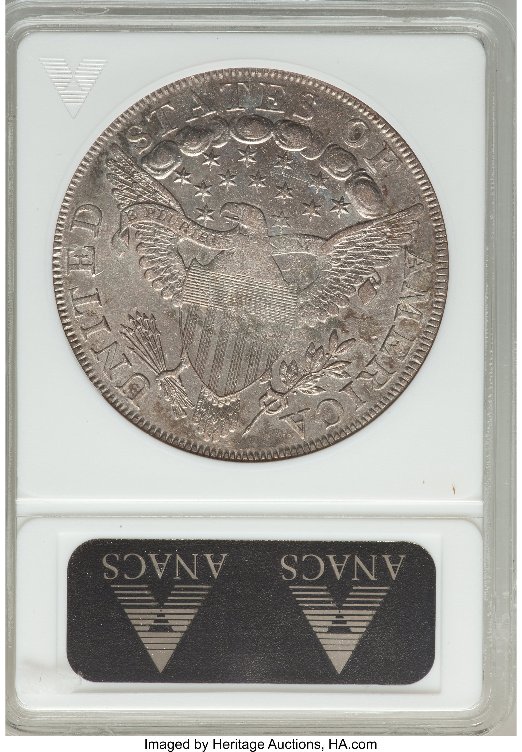 1798 $1  Large Eagle, Pointed 9, 5 Berries, B-11, BB-111 AU50 thumbnail 14