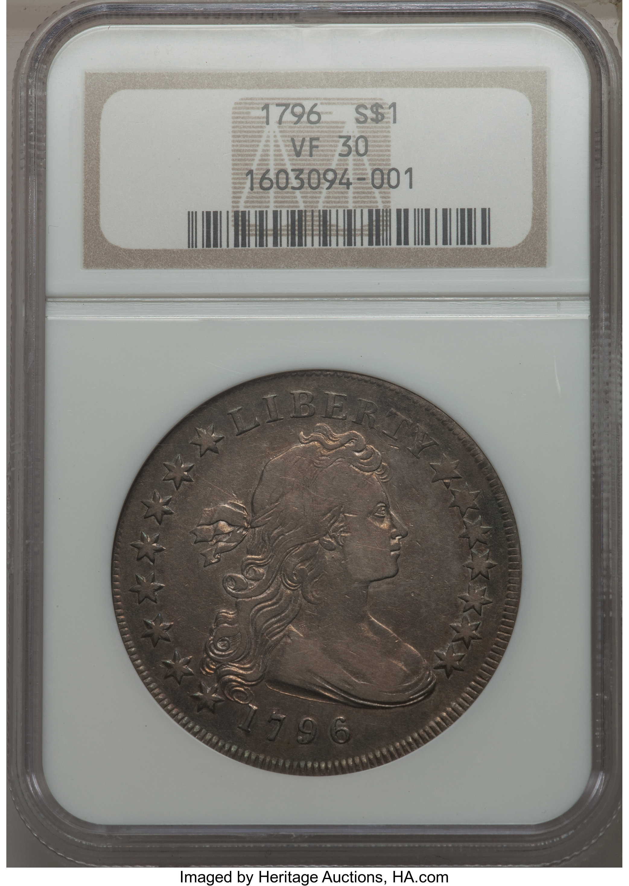 1796 $1  Small Date, Small Letters, B-2, BB-63 F15 thumbnail 25