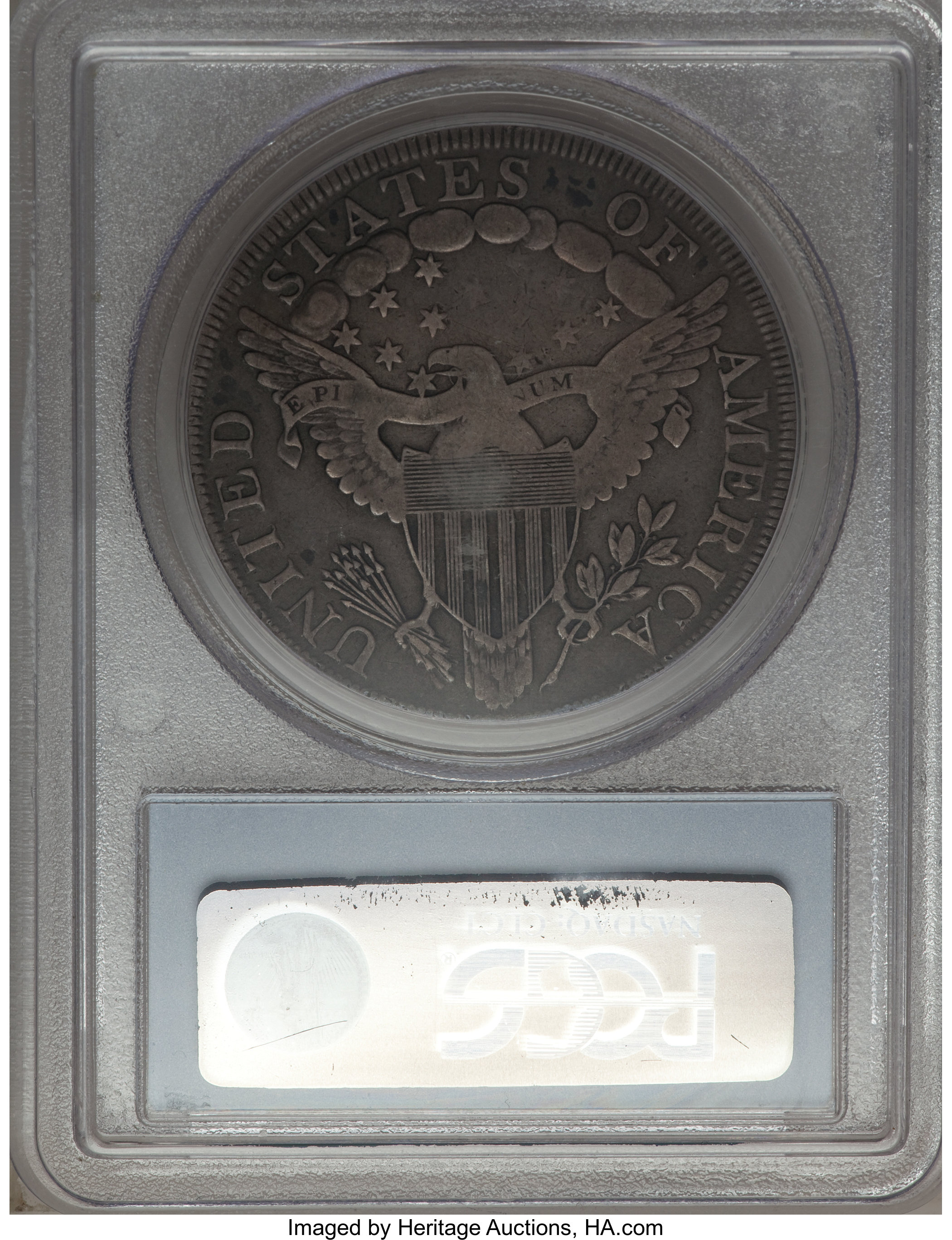 1798 $1  Large Eagle, Pointed 9, Wide Date, B-12, BB-120 VG10 CAC thumbnail 8