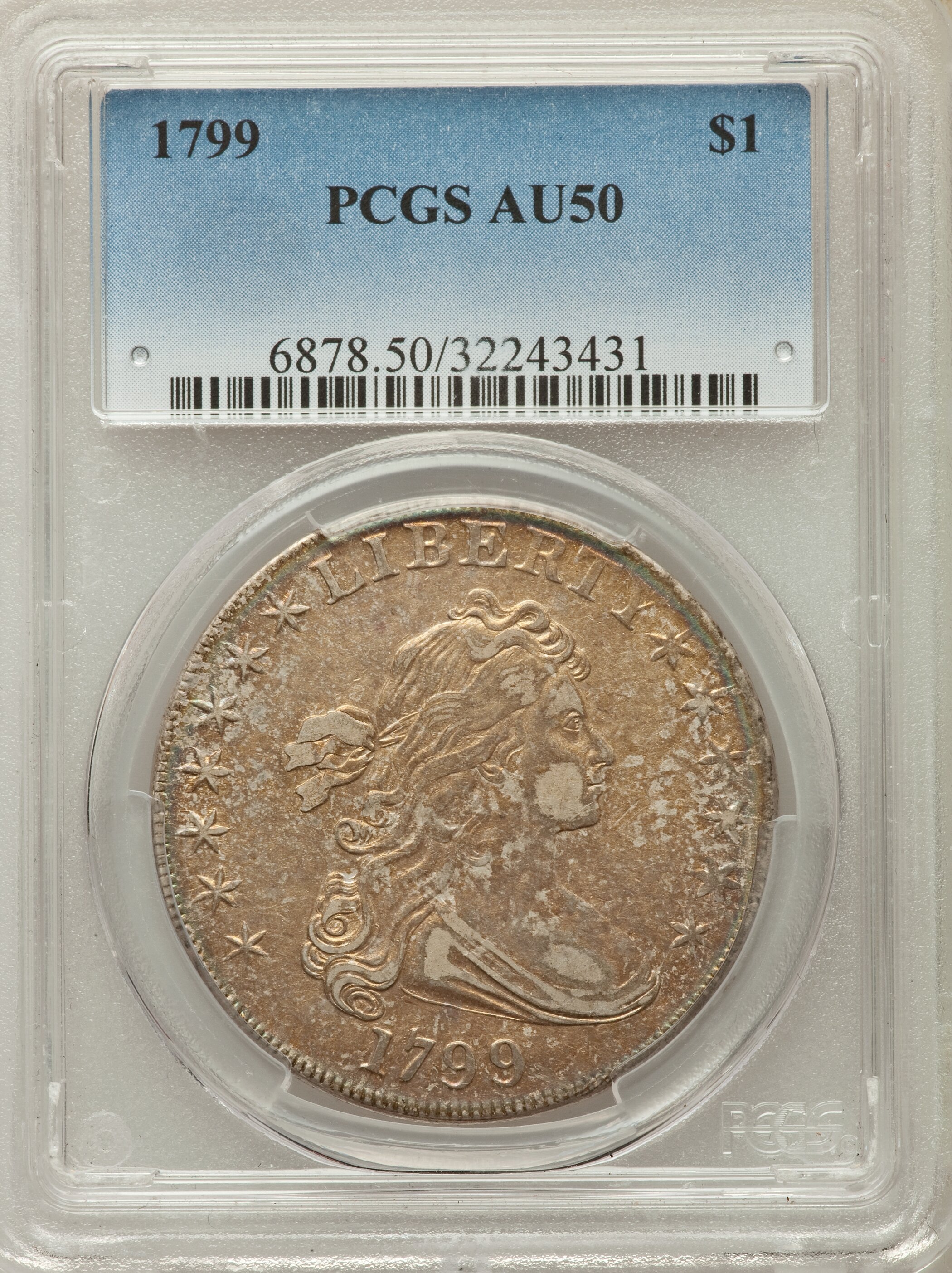 1799 $1  7x6 Stars, B-17, BB-164 MS60 thumbnail 19
