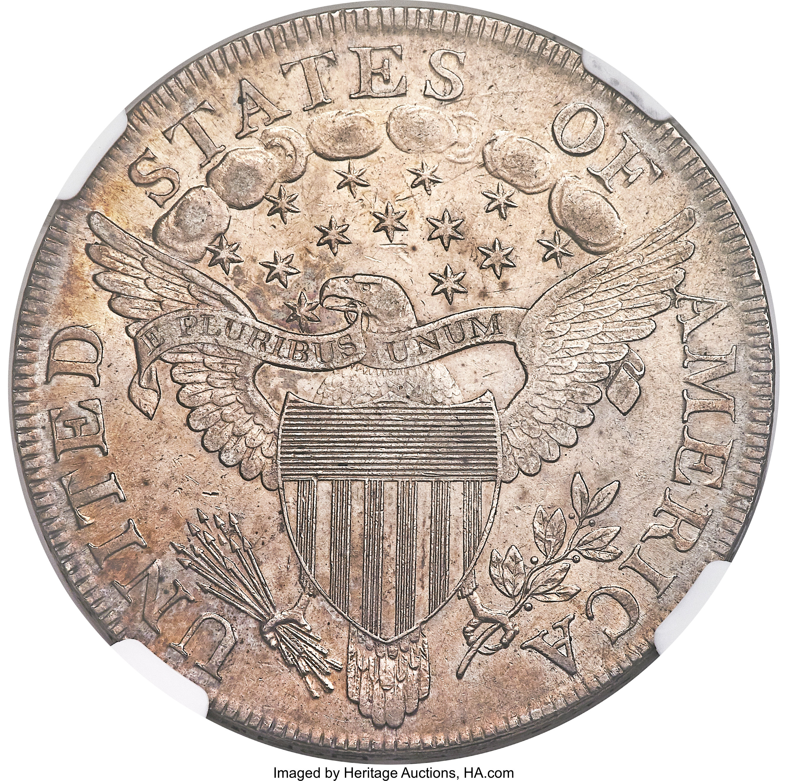 1802/1 $1  Wide Date, B-3, BB-234 AU53 CAC thumbnail 7