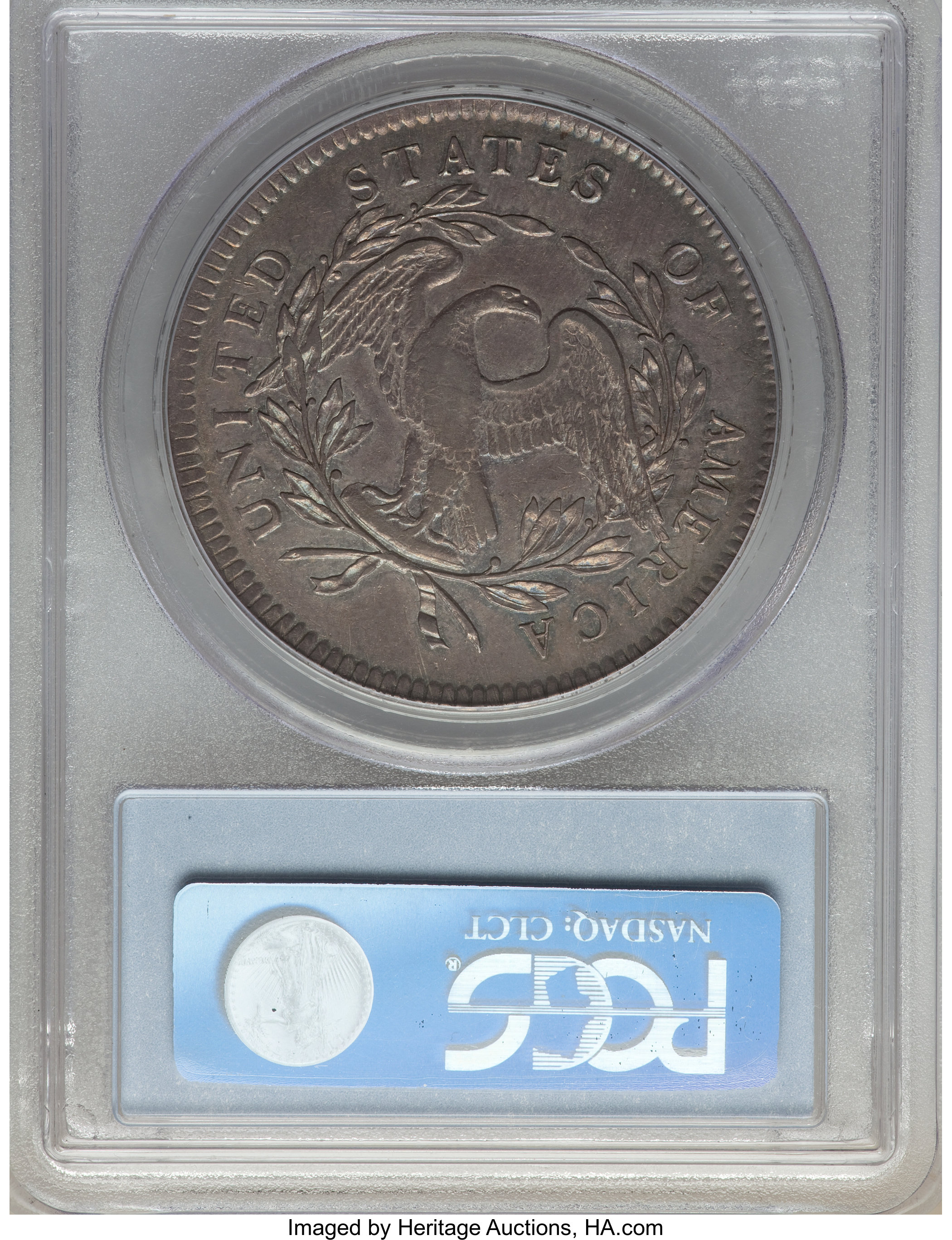 1795 $1  Flowing Hair, 3 Leaves, B-12, BB-26 MS63 CAC thumbnail 9
