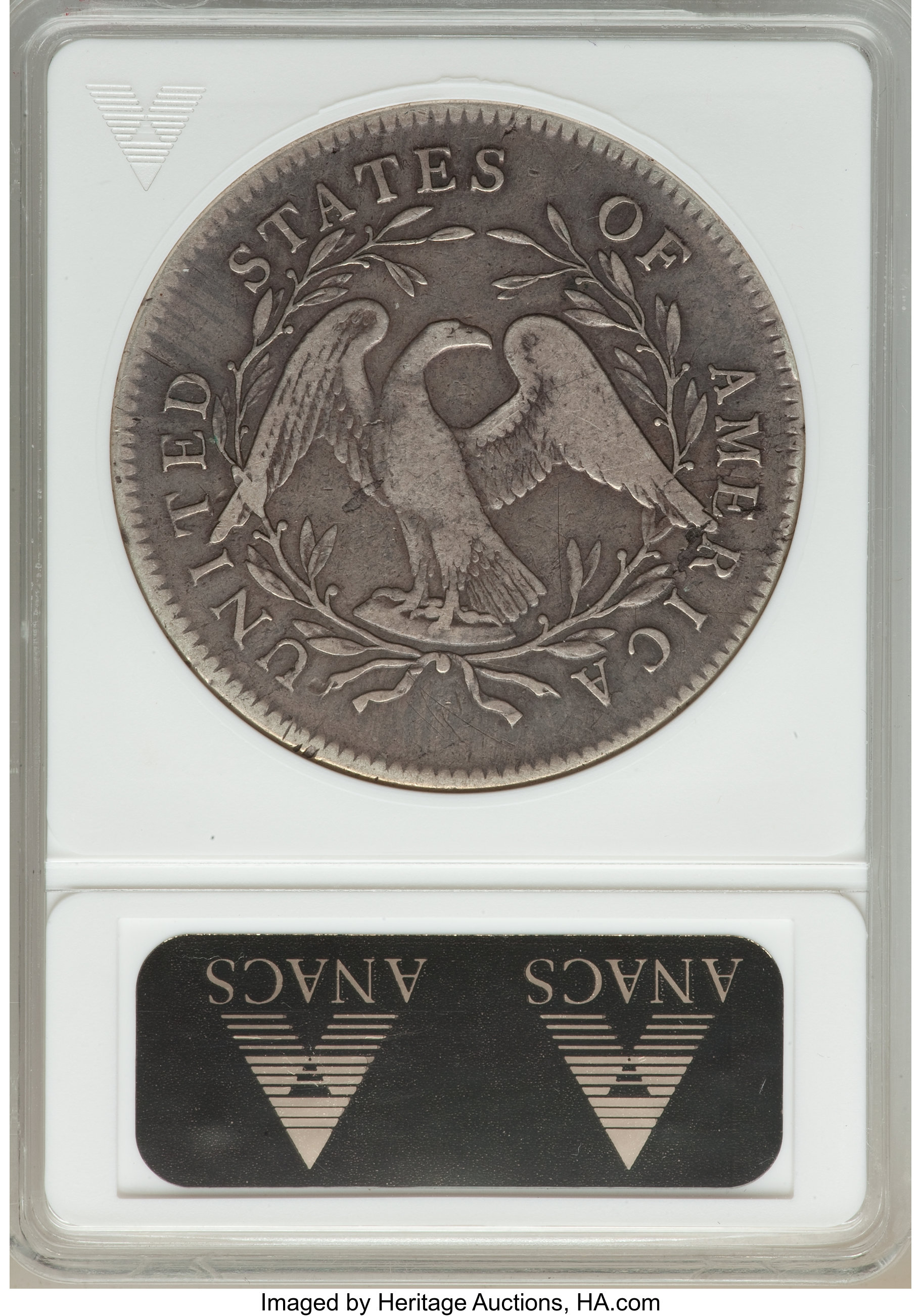 1795 $1  Flowing Hair, 2 Leaves, B-4, BB-14 AG2 thumbnail 18