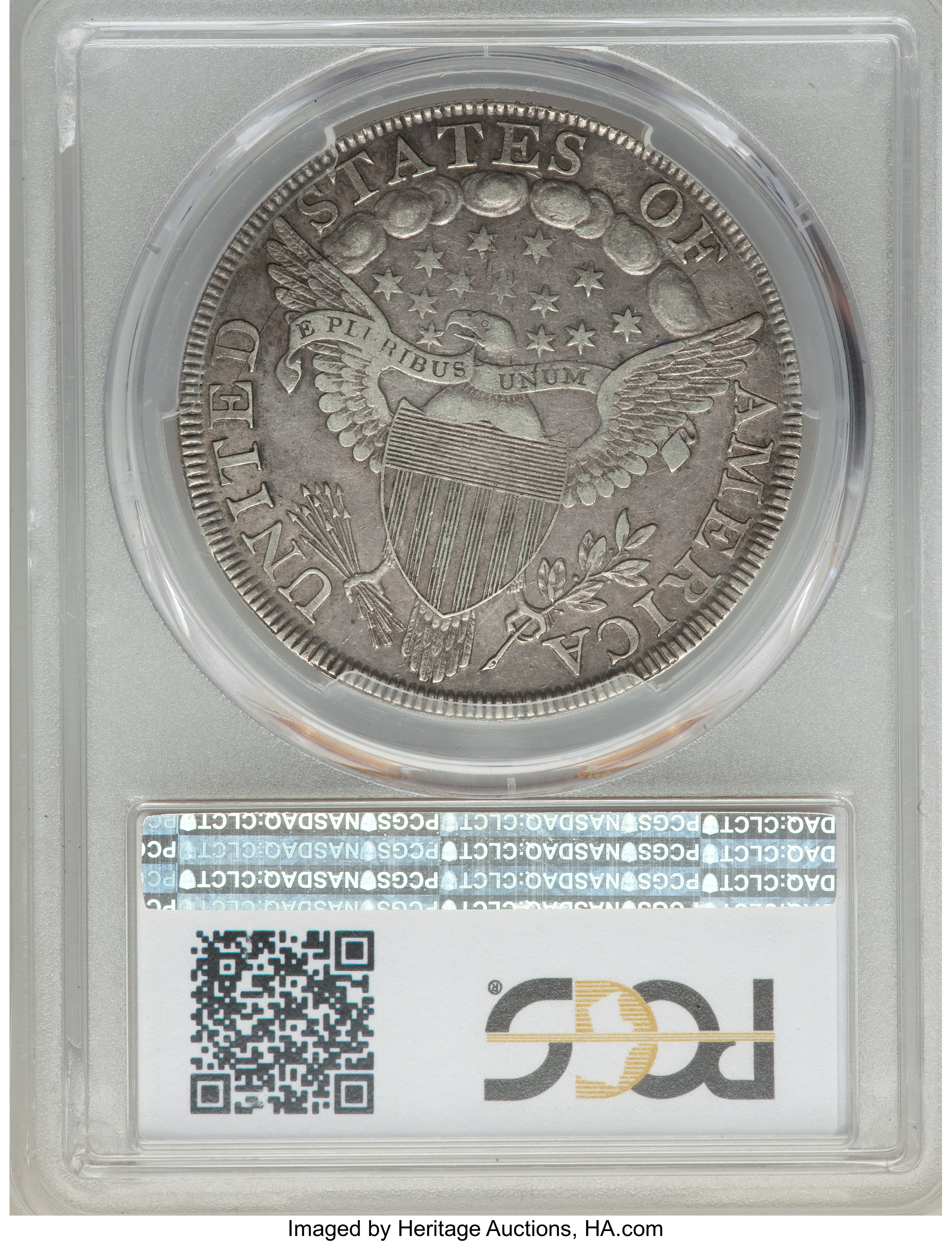 1798 $1  Large Eagle, Pointed 9, Close Date, B-30, BB-116 F15 CAC thumbnail 10