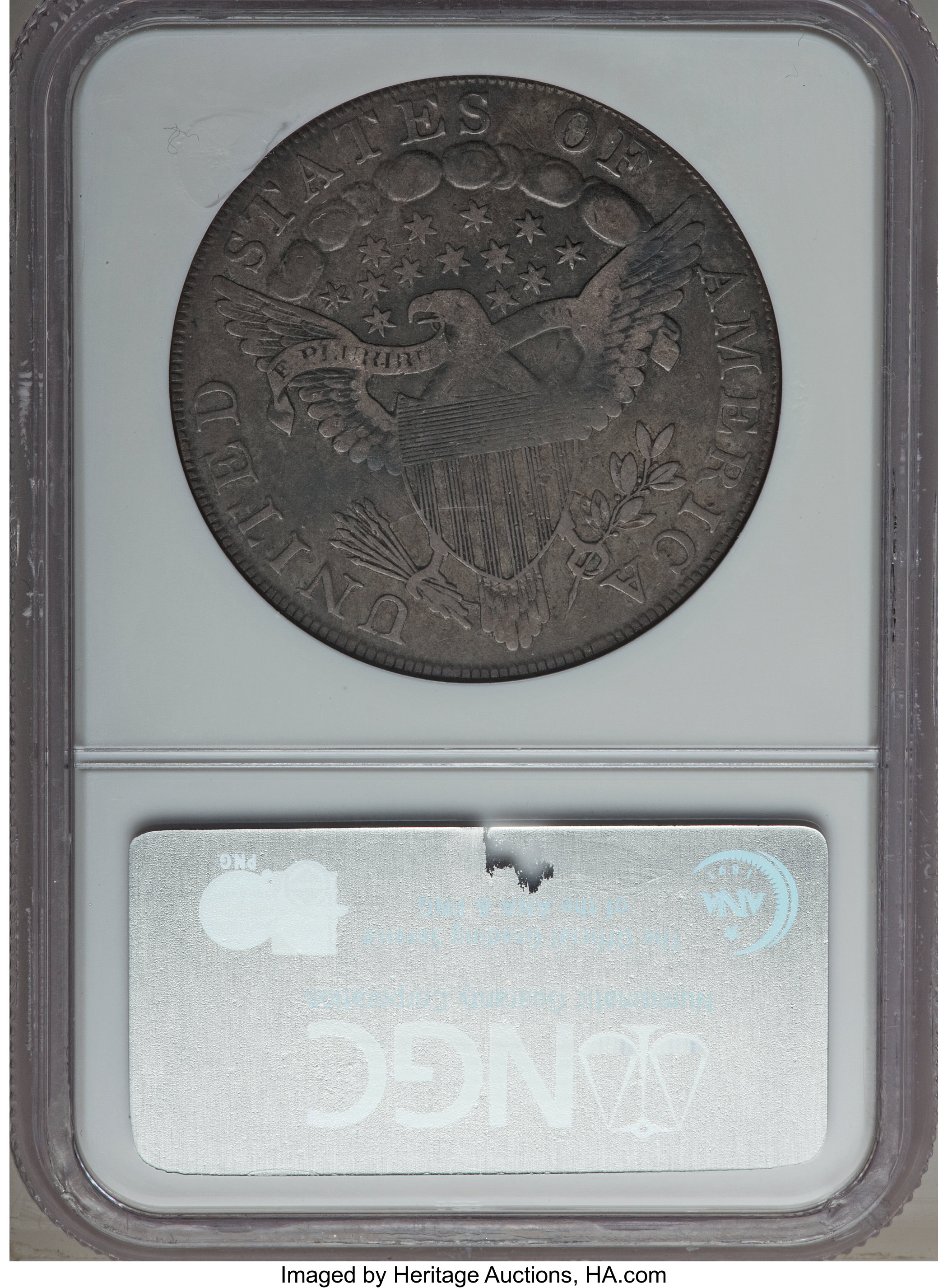 1798 $1  Large Eagle, Pointed 9, Close Date, B-9, BB-121 VG10 thumbnail 3