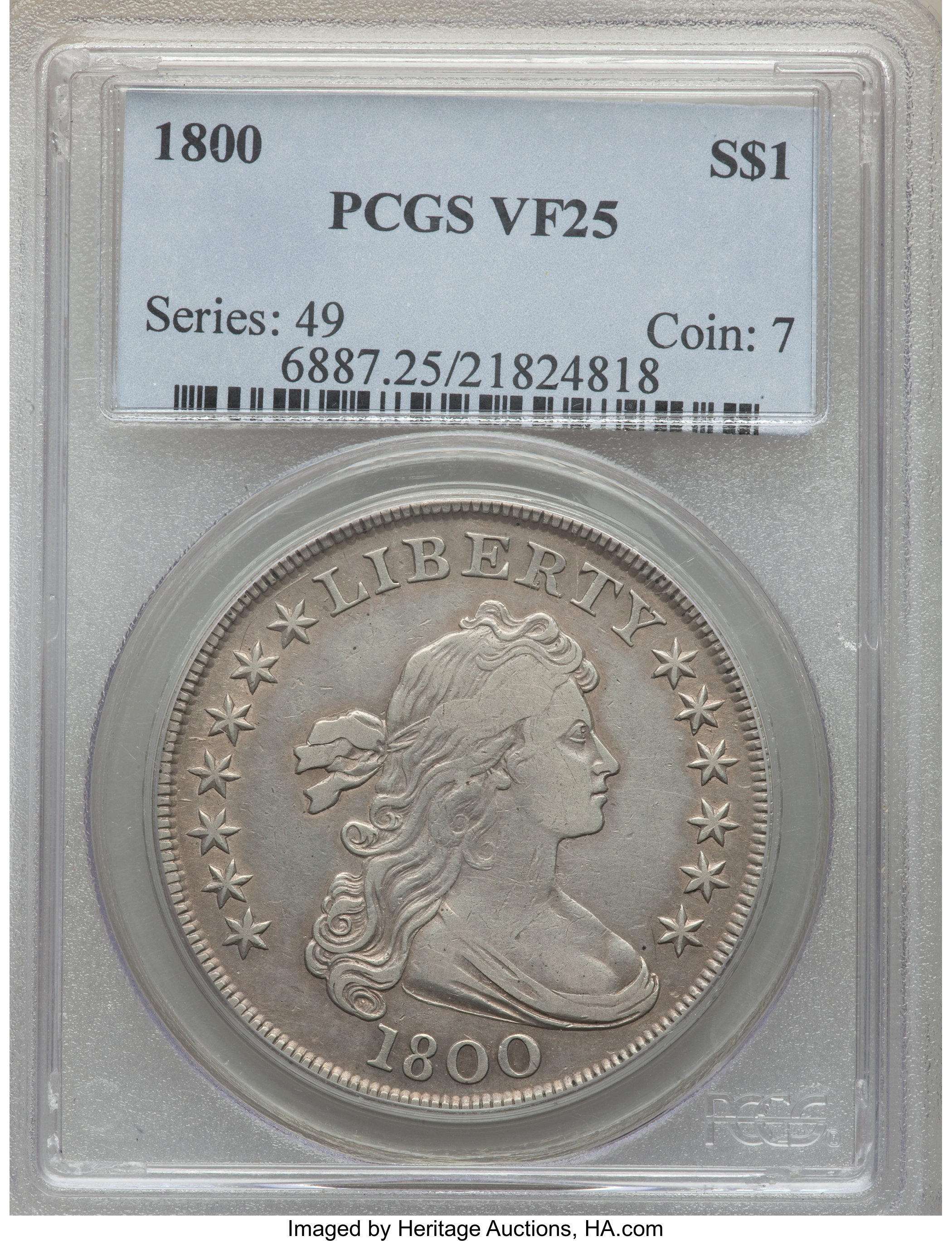1800 $1  B-8, BB-188 VG10 thumbnail 12