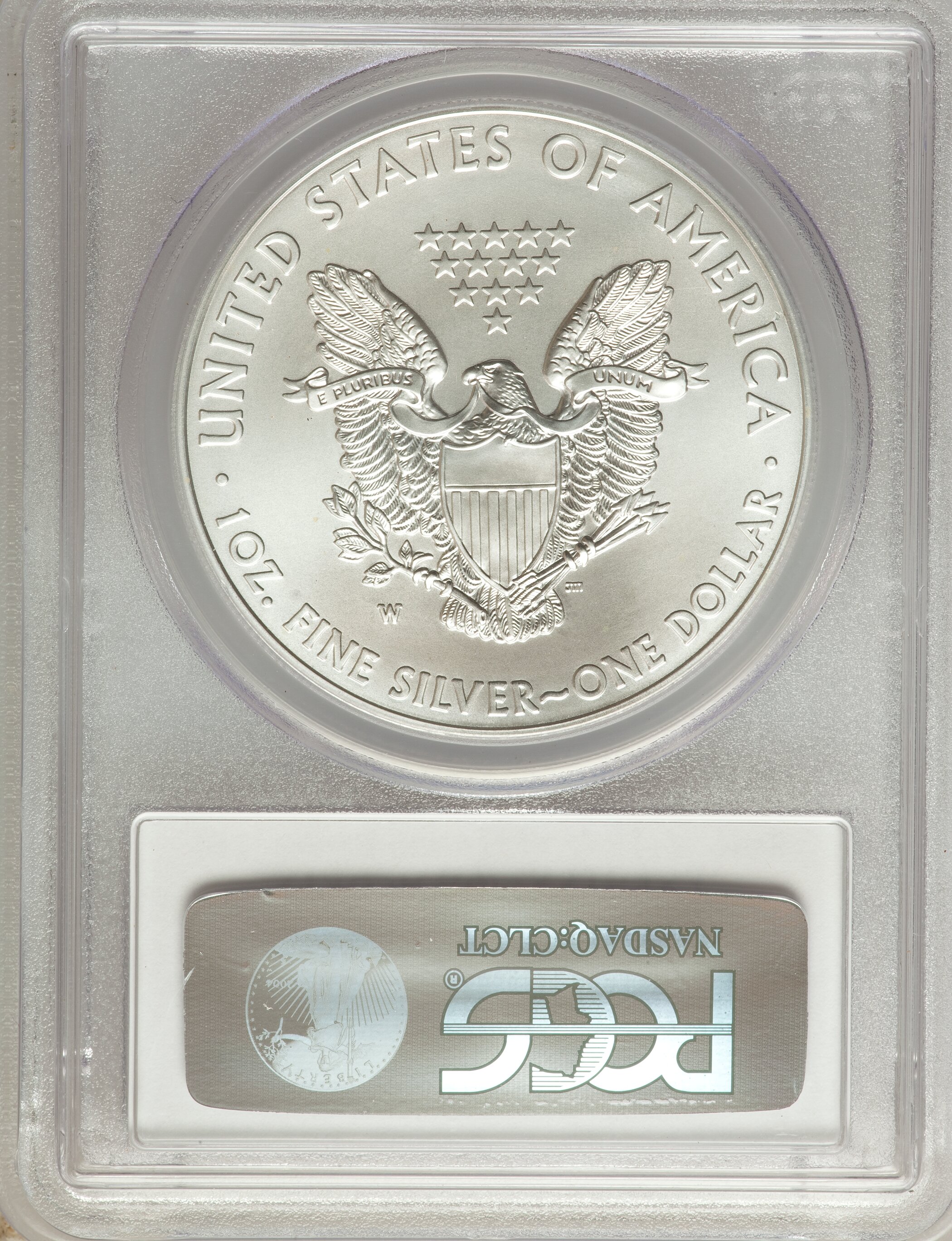 2012-W $1  Silver Eagle, Burnished MS66 thumbnail 8