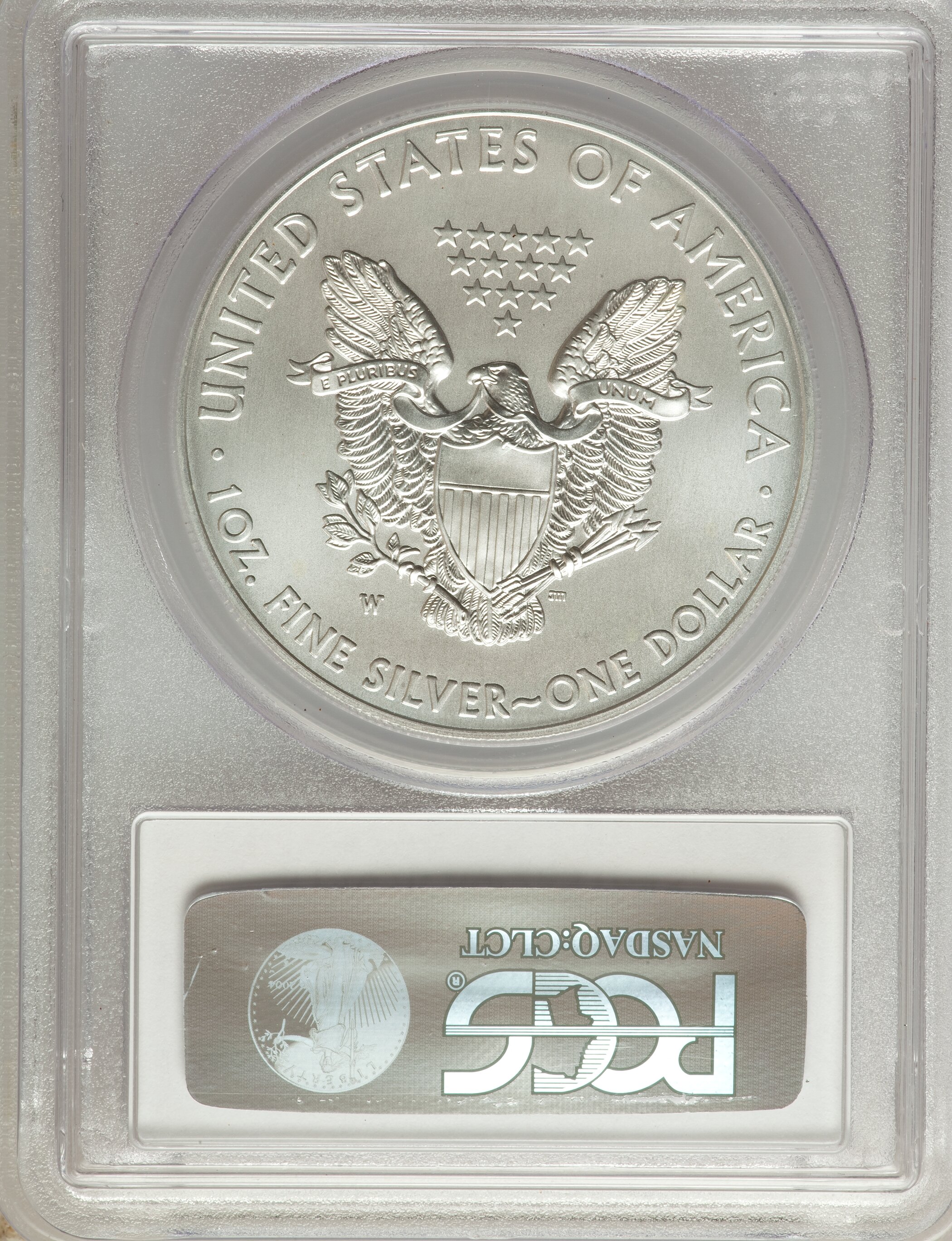 2012-W $1  Silver Eagle, Burnished MS66 thumbnail 10