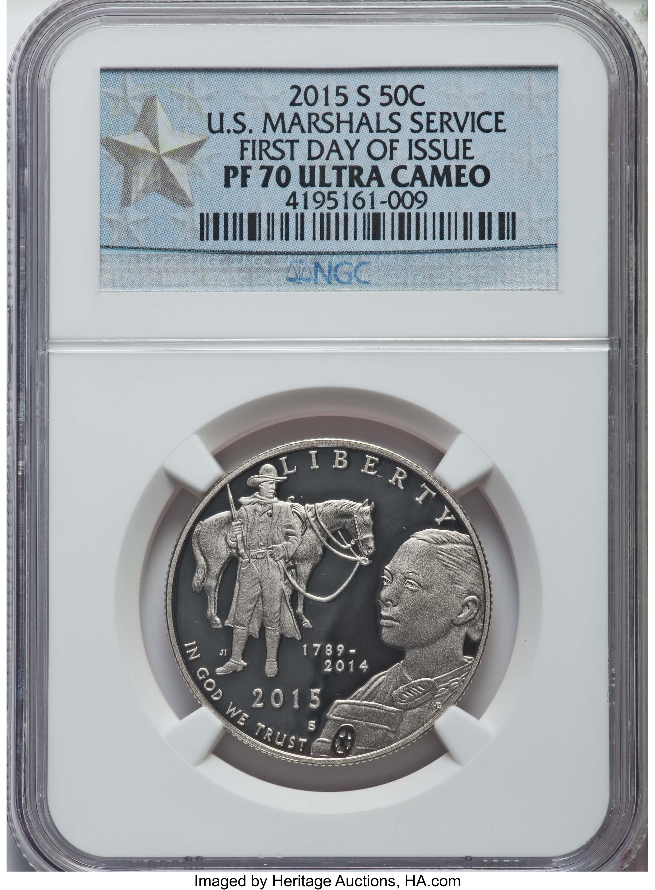 2015-P S$1 U.S. Marshals Service 225th Anniversary PR DCAM PR68 DCAM CAC thumbnail 4