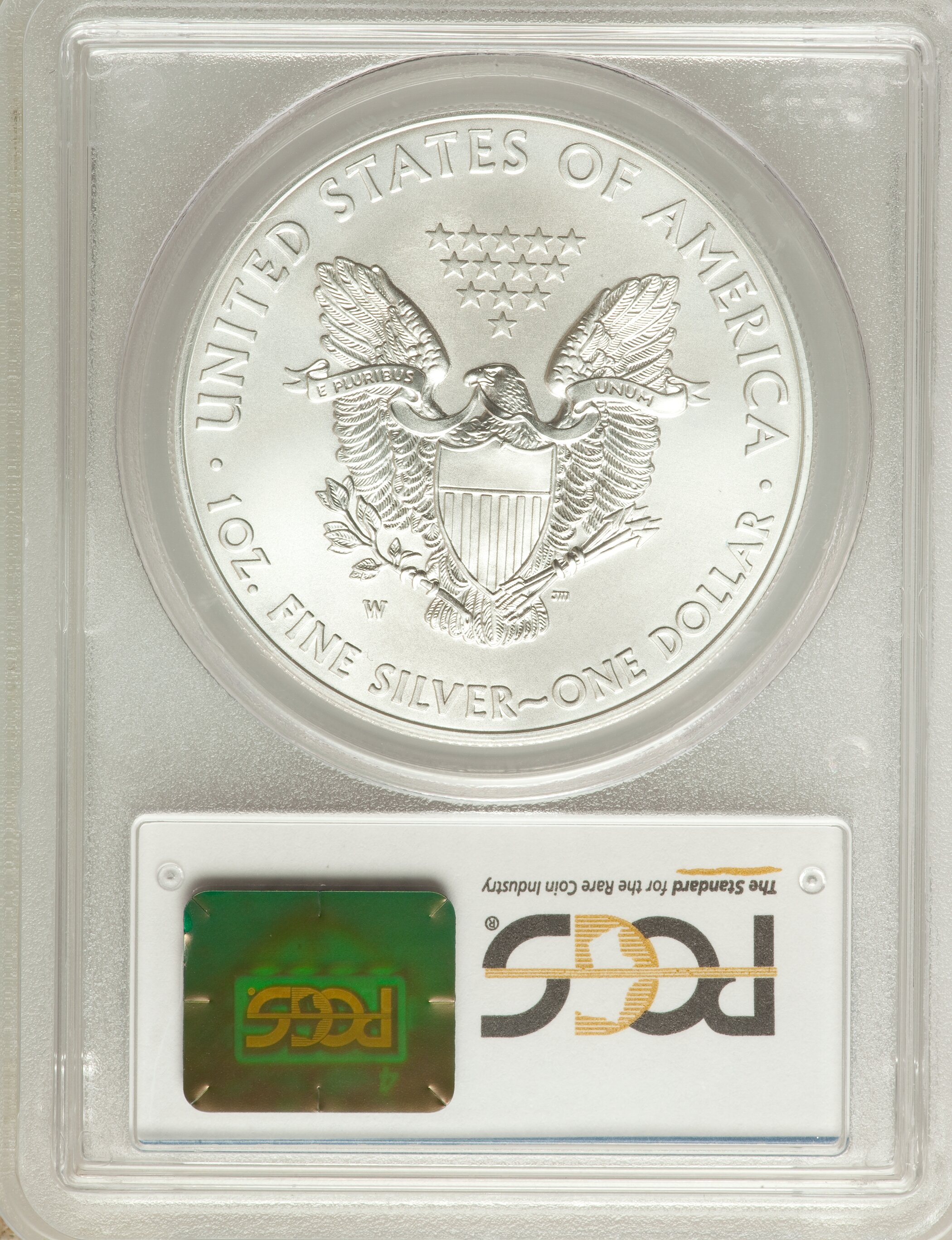 2015-W $1  Silver Eagle, Burnished MS66 CAC thumbnail 20