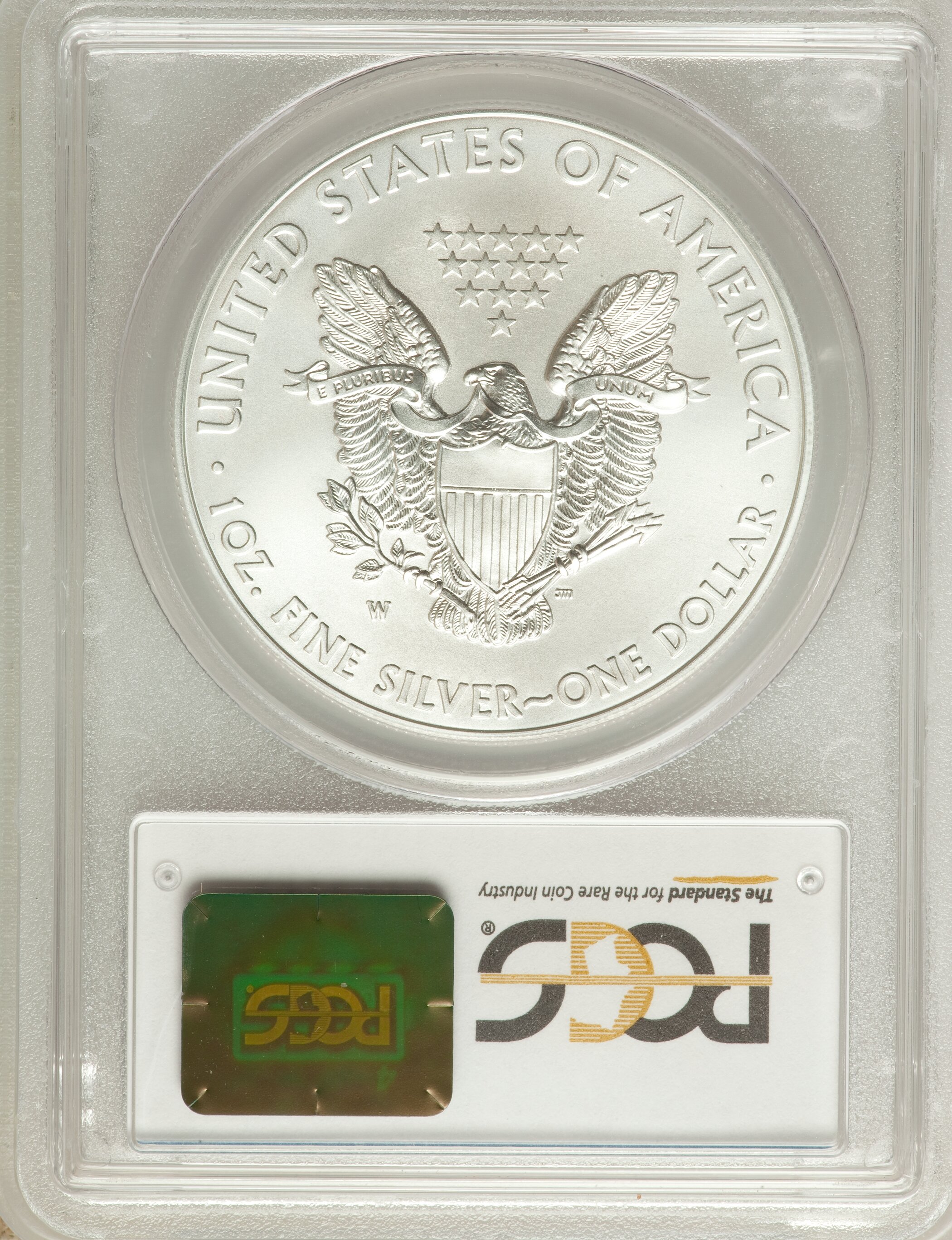 2015-W $1  Silver Eagle, Burnished MS66 CAC thumbnail 16