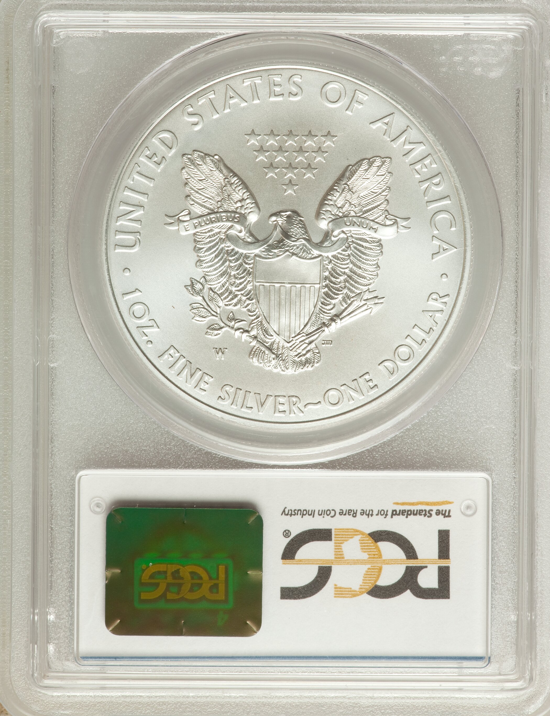 2015-W $1  Silver Eagle, Burnished MS66 CAC thumbnail 12
