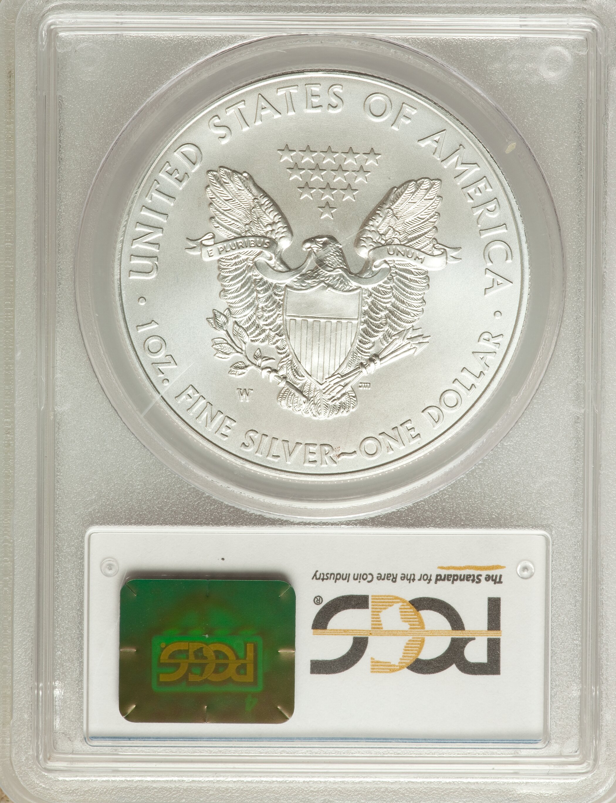 2015-W $1  Silver Eagle, Burnished MS66 CAC thumbnail 10