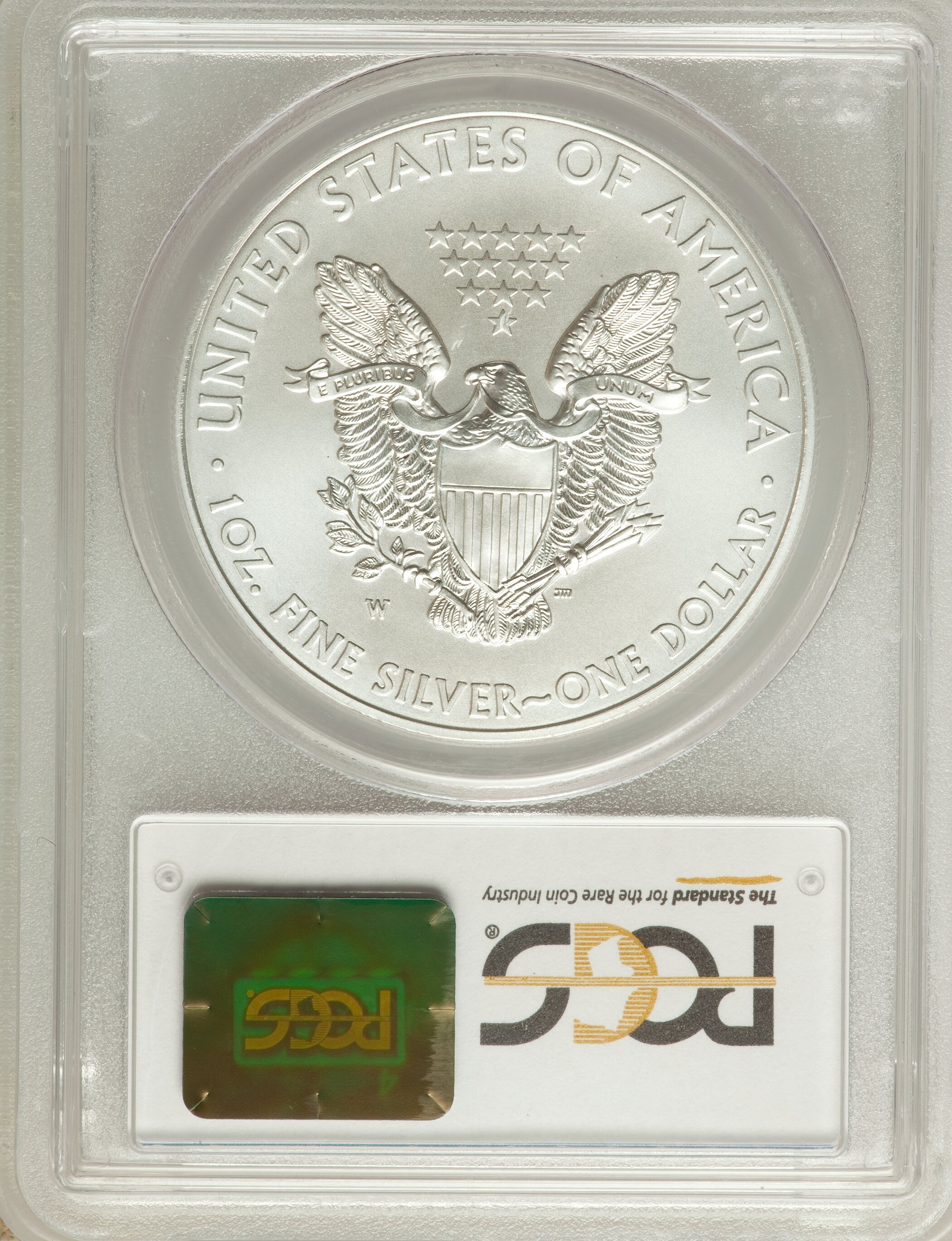 2015-W $1  Silver Eagle, Burnished MS66 CAC thumbnail 8