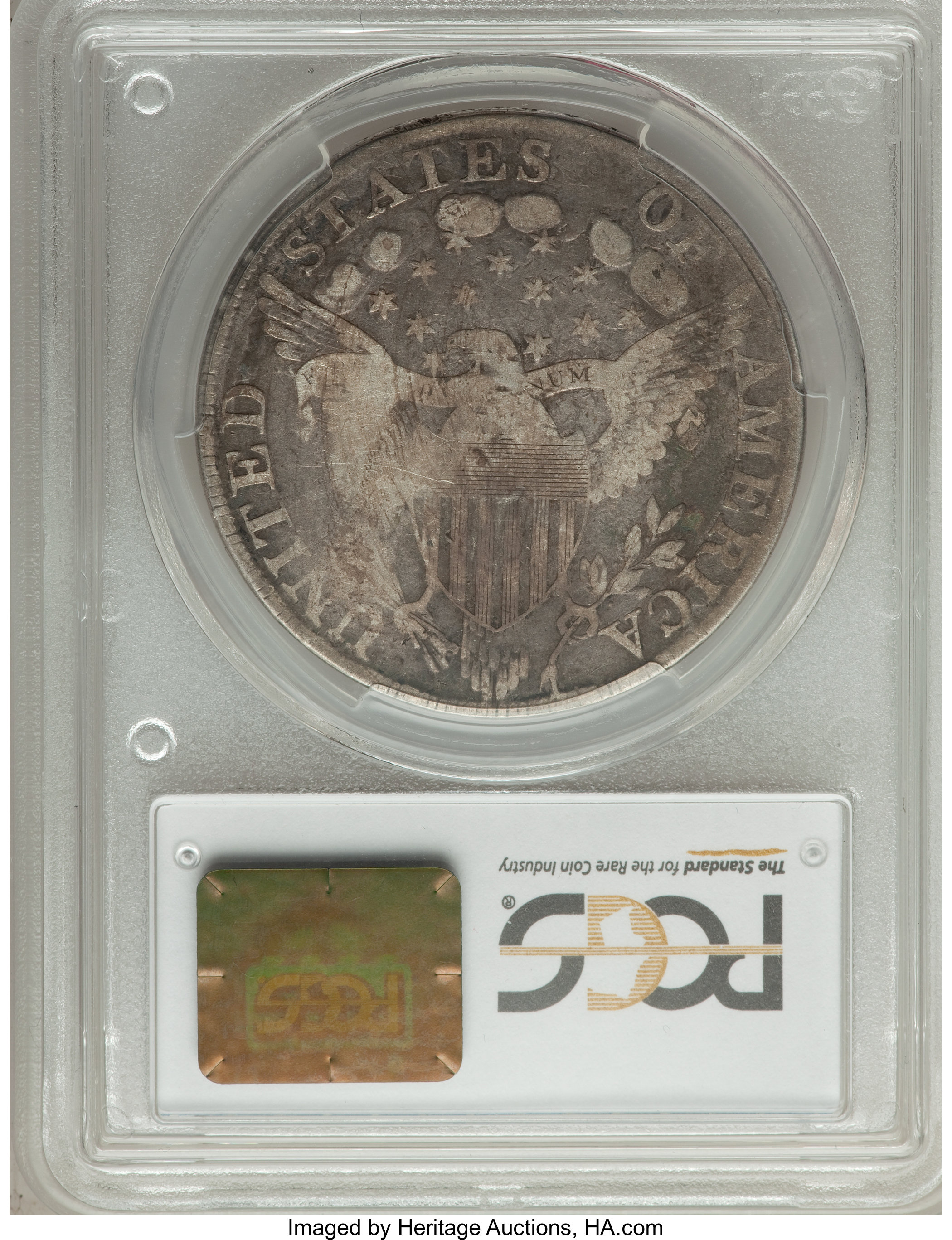 1798 $1  Large Eagle, Pointed 9, 5 Berries, B-24, BB-124 VG10 CAC thumbnail 4